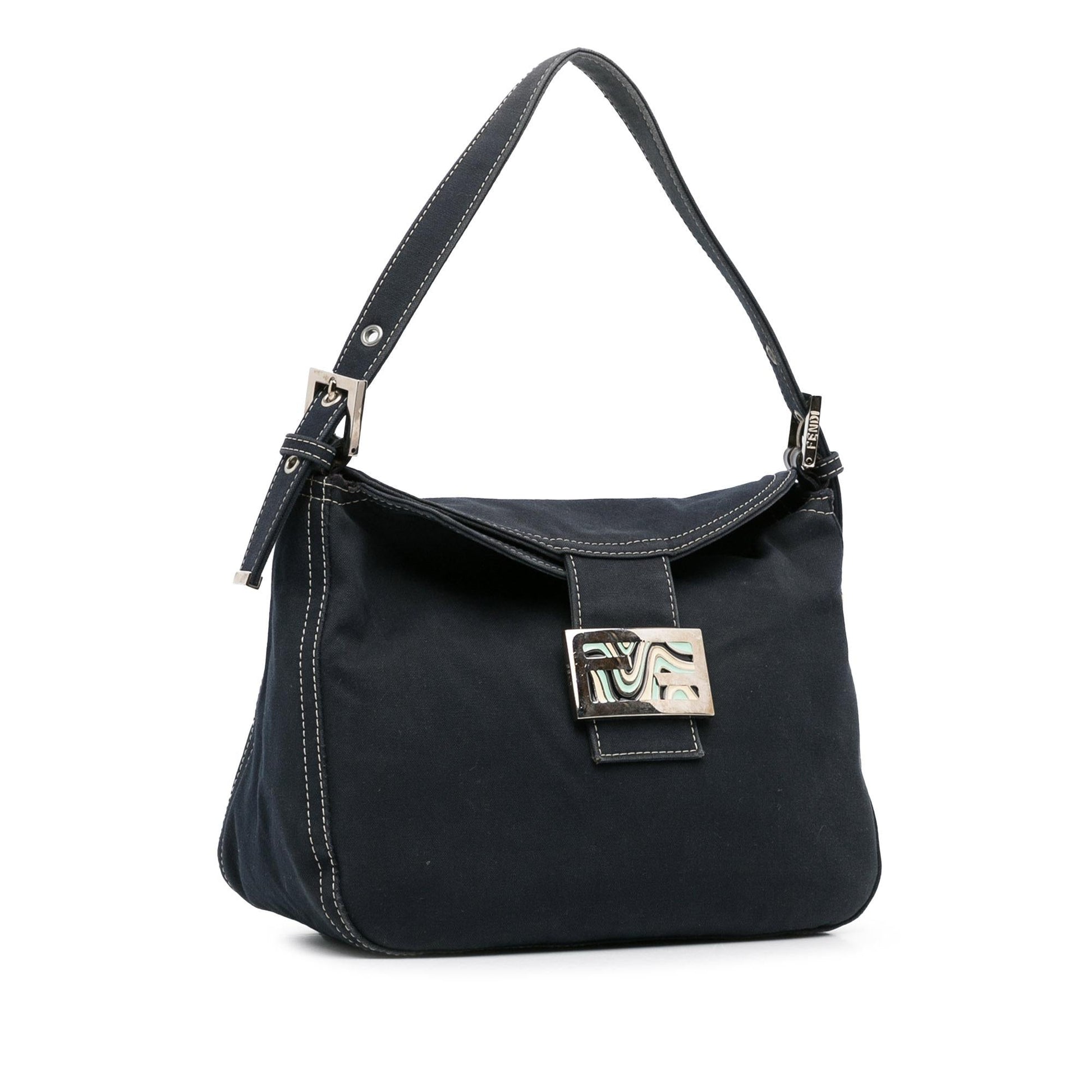 Fendi Ff Marble Double Shoulder Bag Shg Tzdrhw Canvas Flap