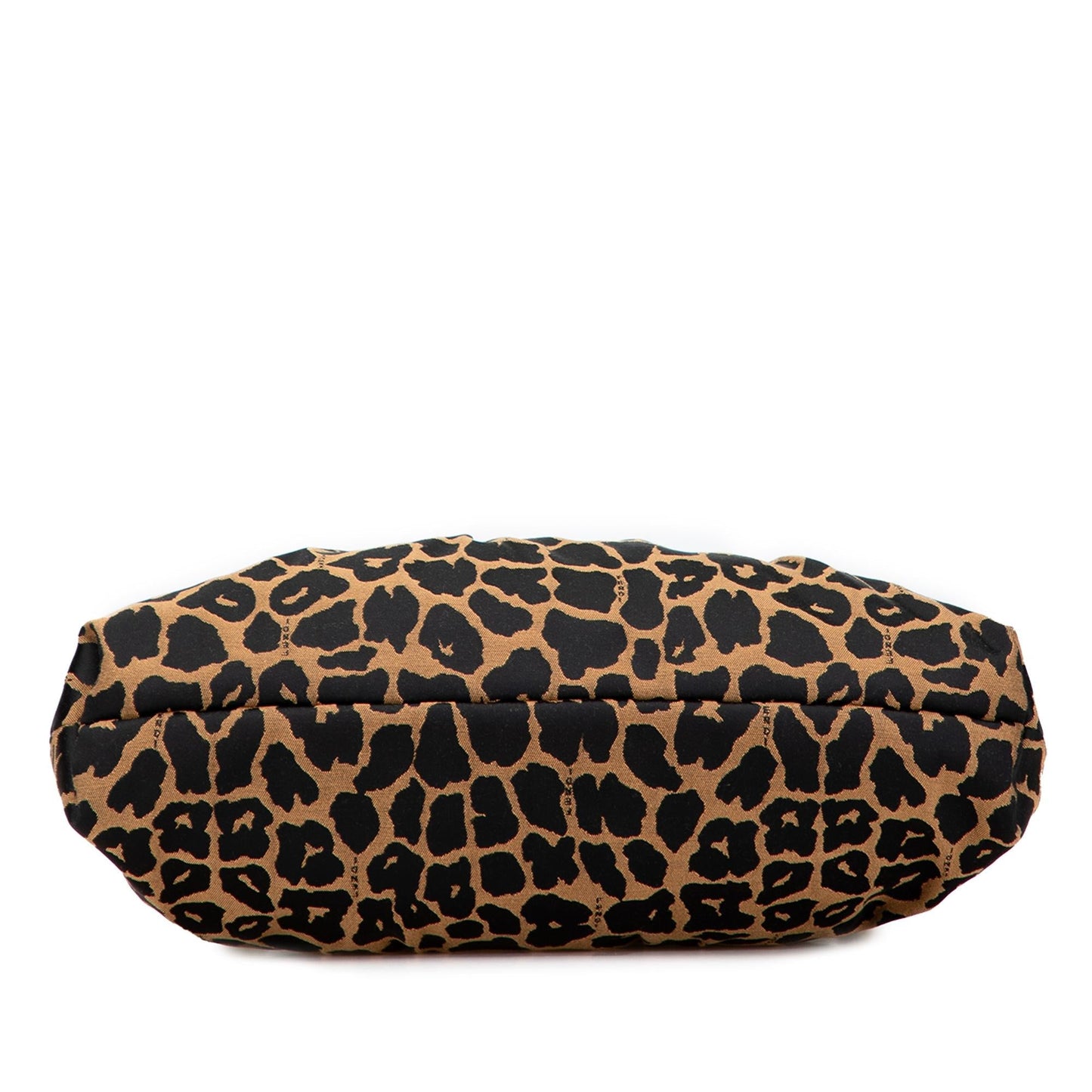 Fendi Leopard Print Chef Shoulder Bag Canvas