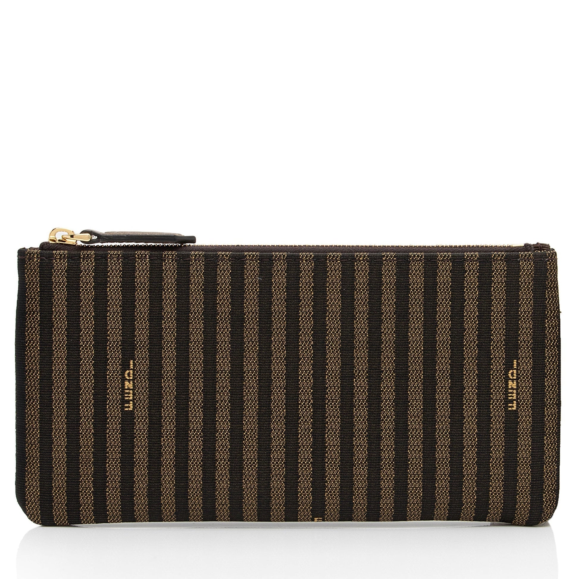 Fendi Pequin Pochette Shf 2Yzlvt Handbag Canvas Travel Bag