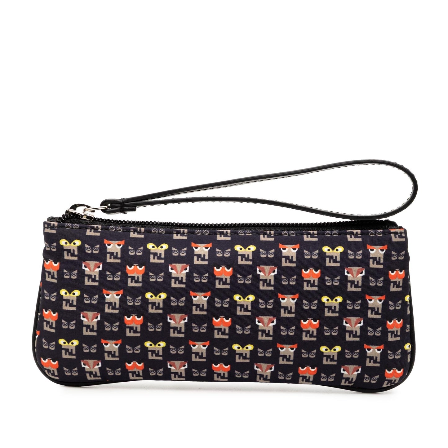 Fendi Monster Clutch Canvas Clutch Bag