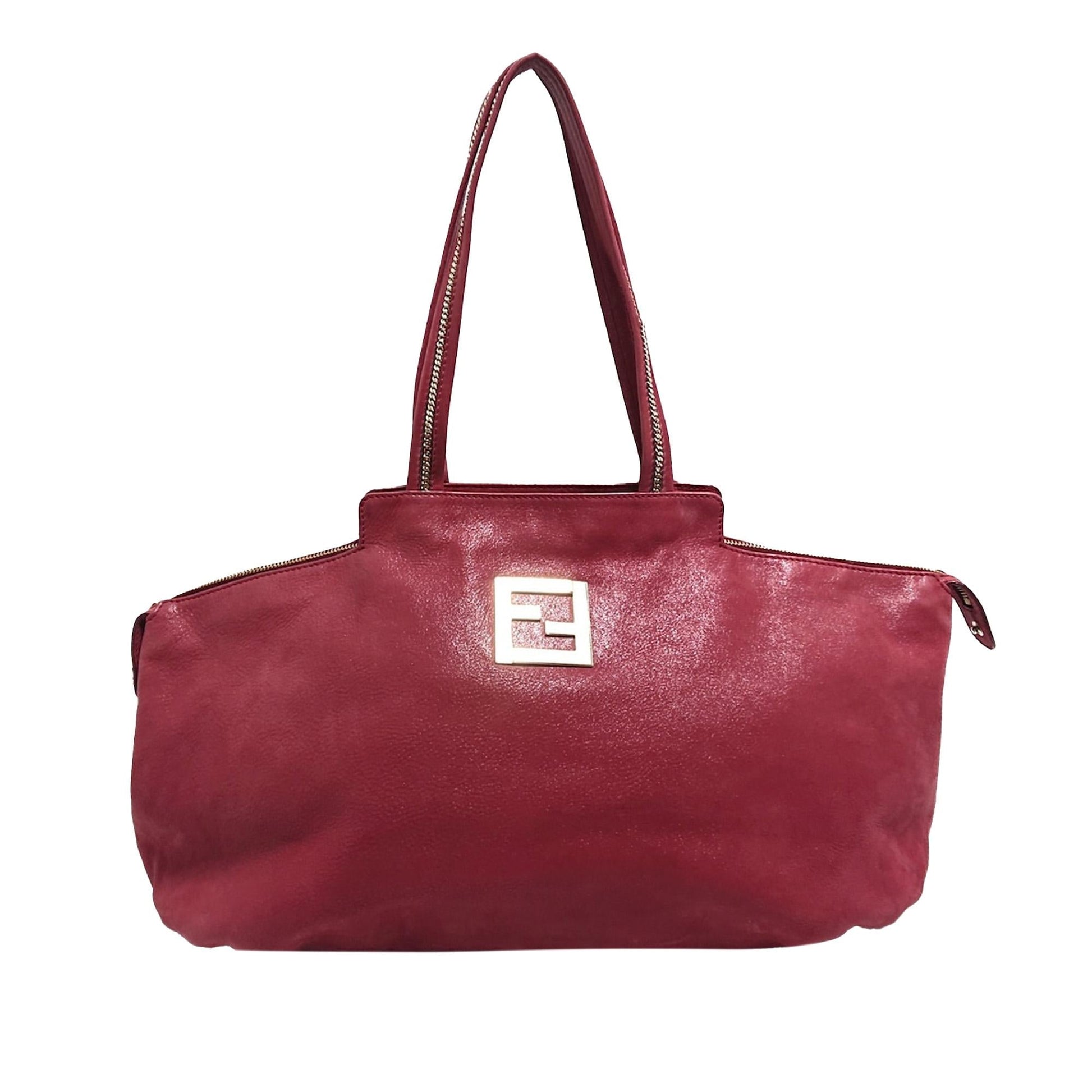 Fendi Chains Tote Bag Shg Leather
