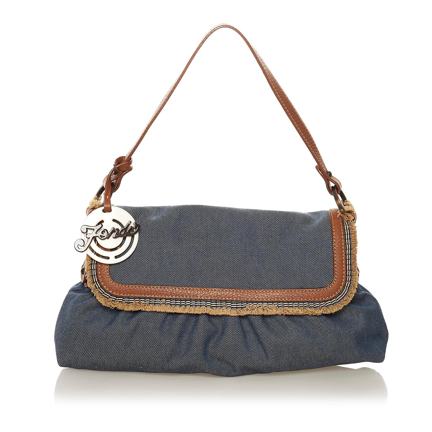 Fendi Chef Shoulder Bag Shg Denim