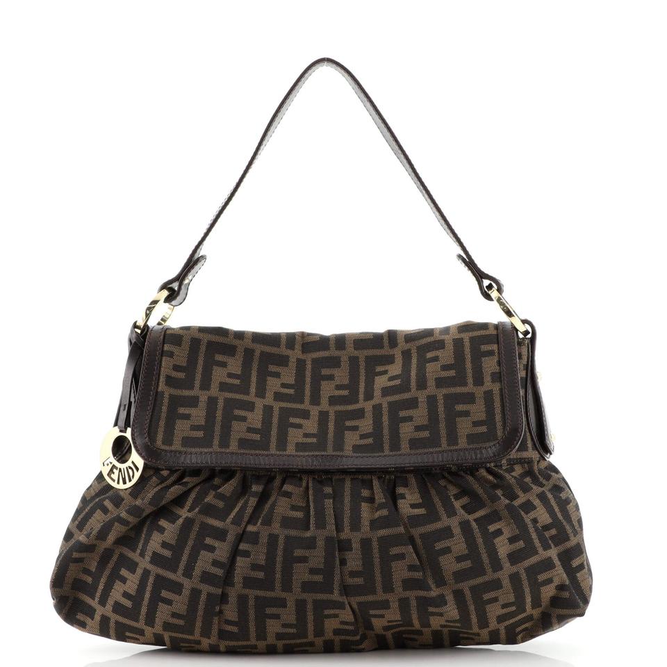 Fendi Chef Zucca Bag Canvas Flap Travel Bag