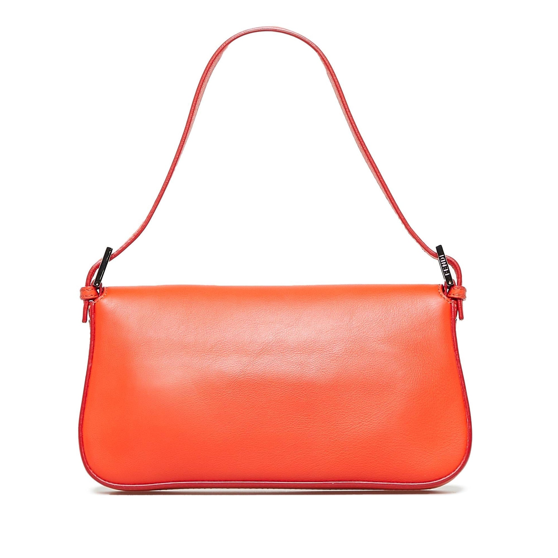 Fendi Convertible Baguette Shg Pbosvc Satchel Bag Leather