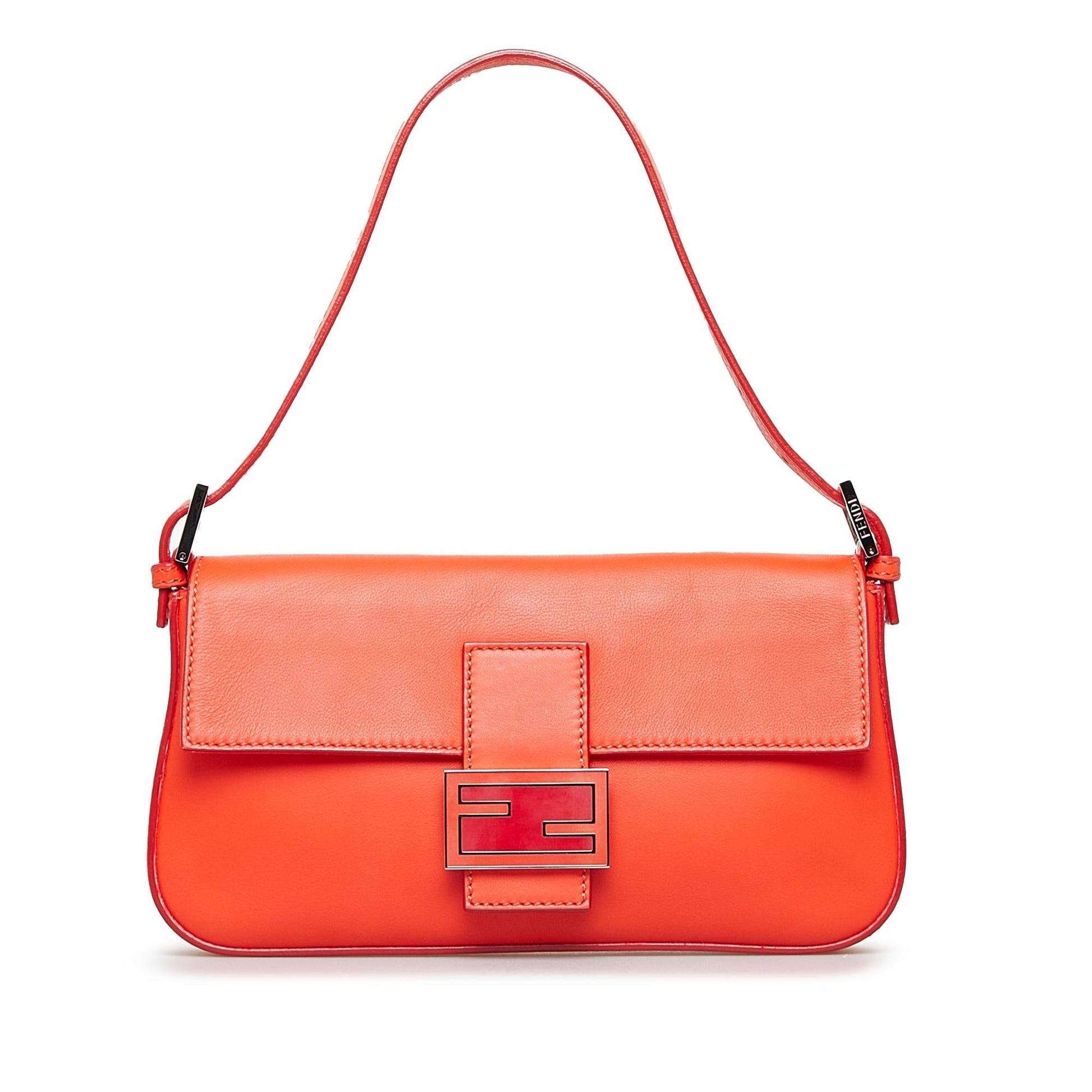 Fendi Convertible Baguette Shg Pbosvc Satchel Bag Leather