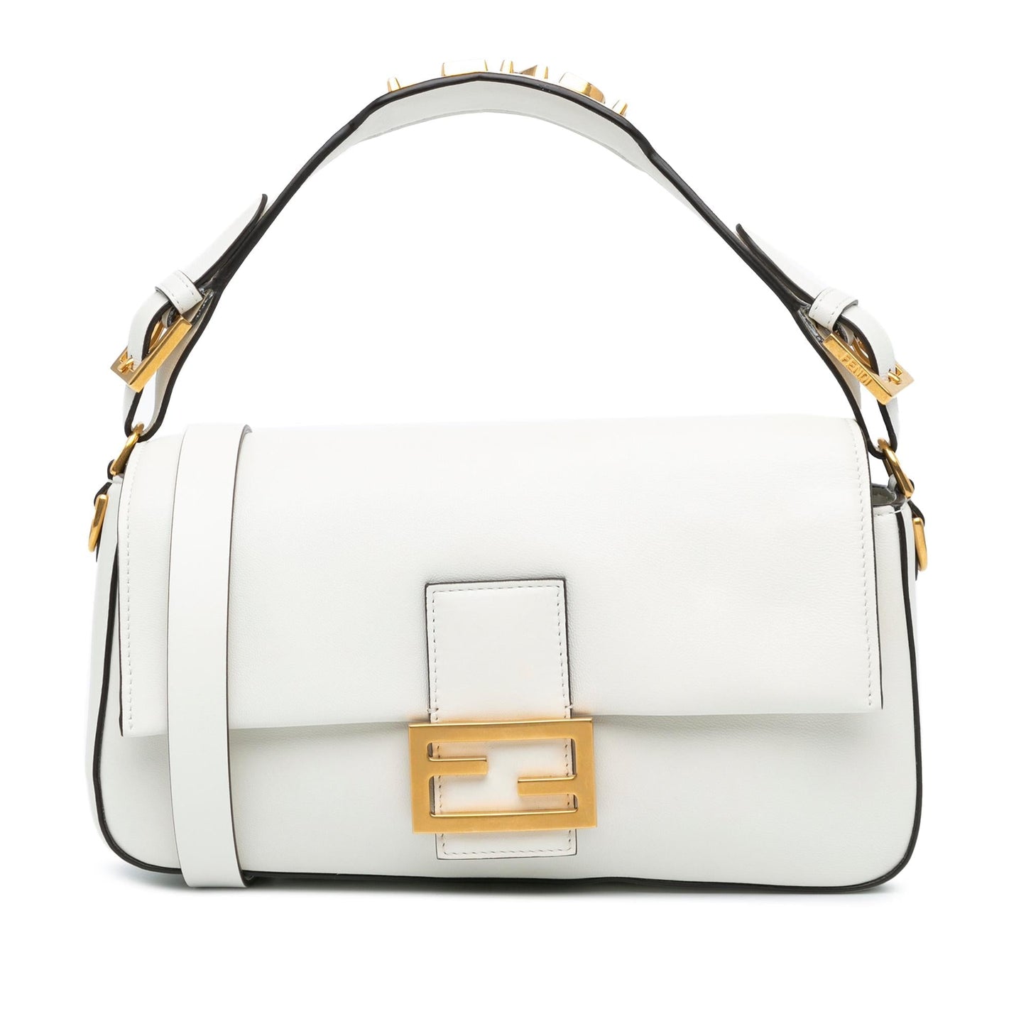 Fendi Convertible Baguette Shg Lx4Wif Satchel Bag Leather
