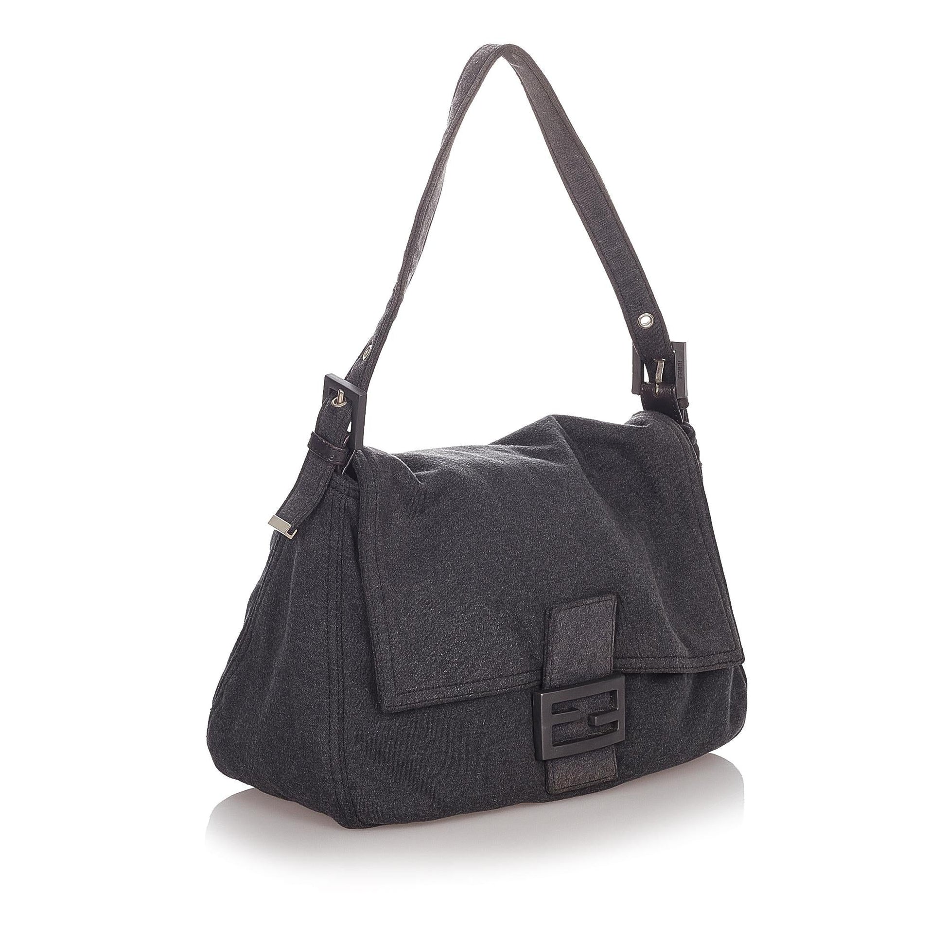 Fendi Cotton Mamma Baguette Shoulder Bag Shg