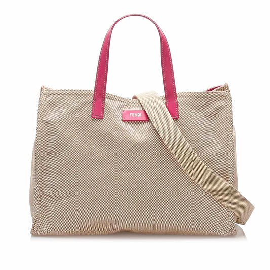 Chanel Fendi Cotton Tote Bag Shg