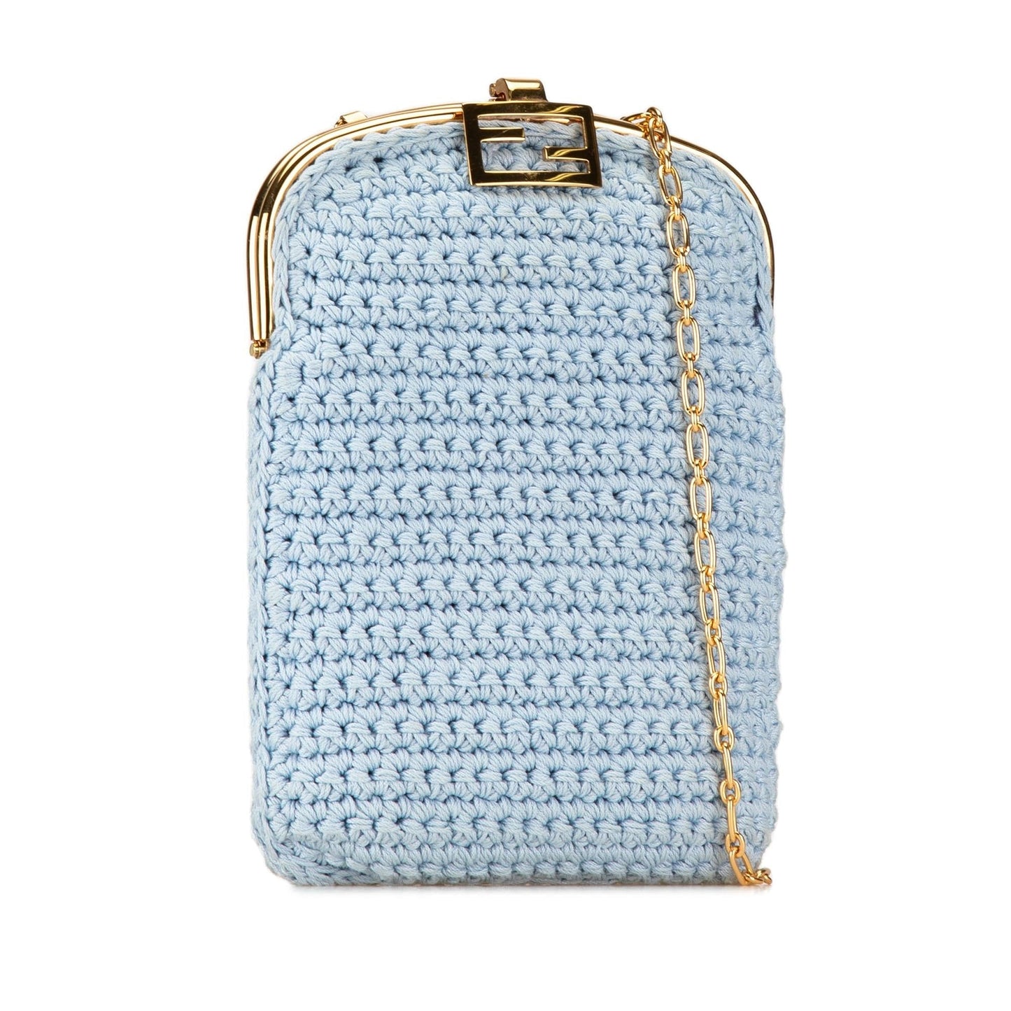 Fendi Crochet Baguette Phone Bag Shg 8Rr45O Shoulder Bag
