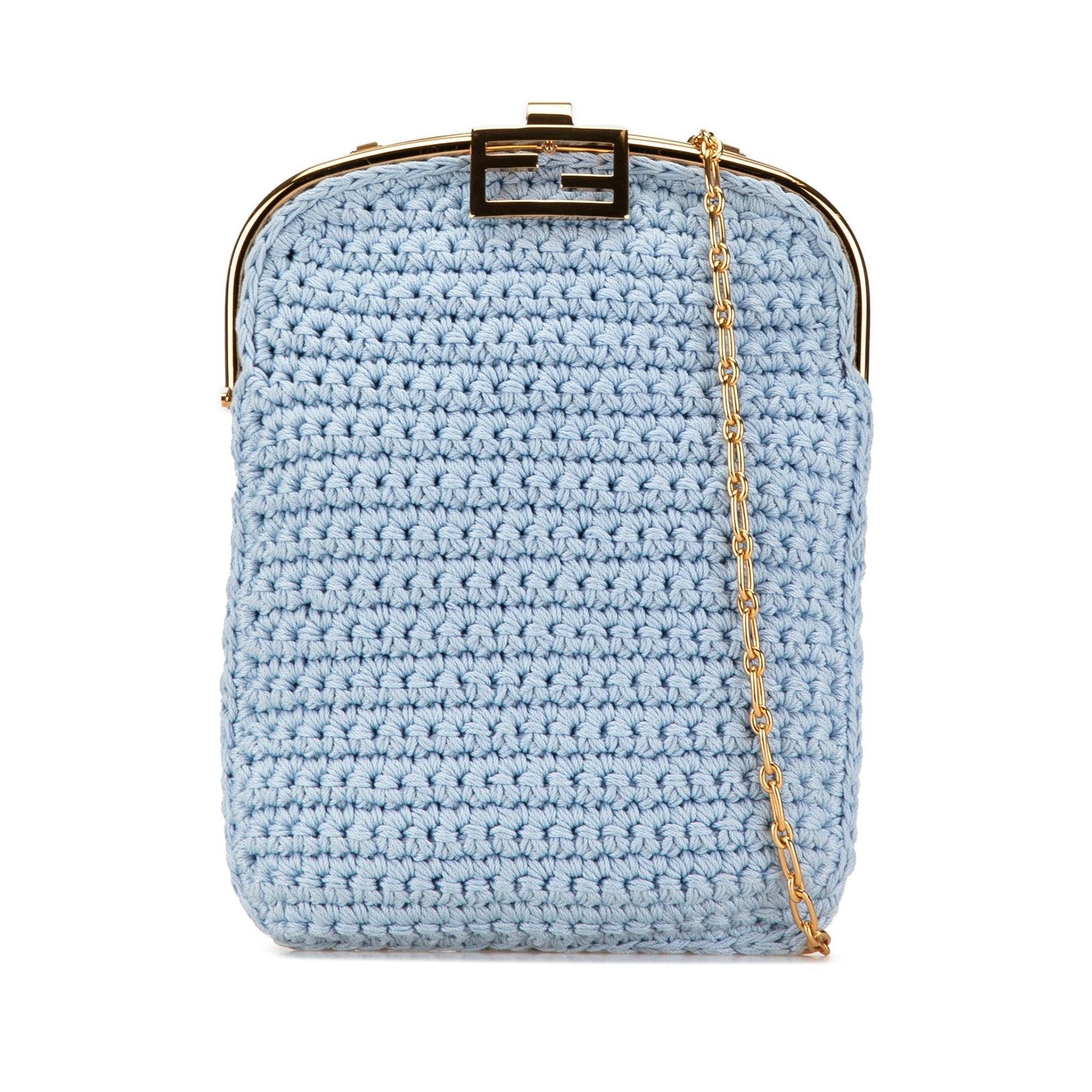 Fendi Crochet Baguette Phone Bag Shg Xpsdni Shoulder Bag