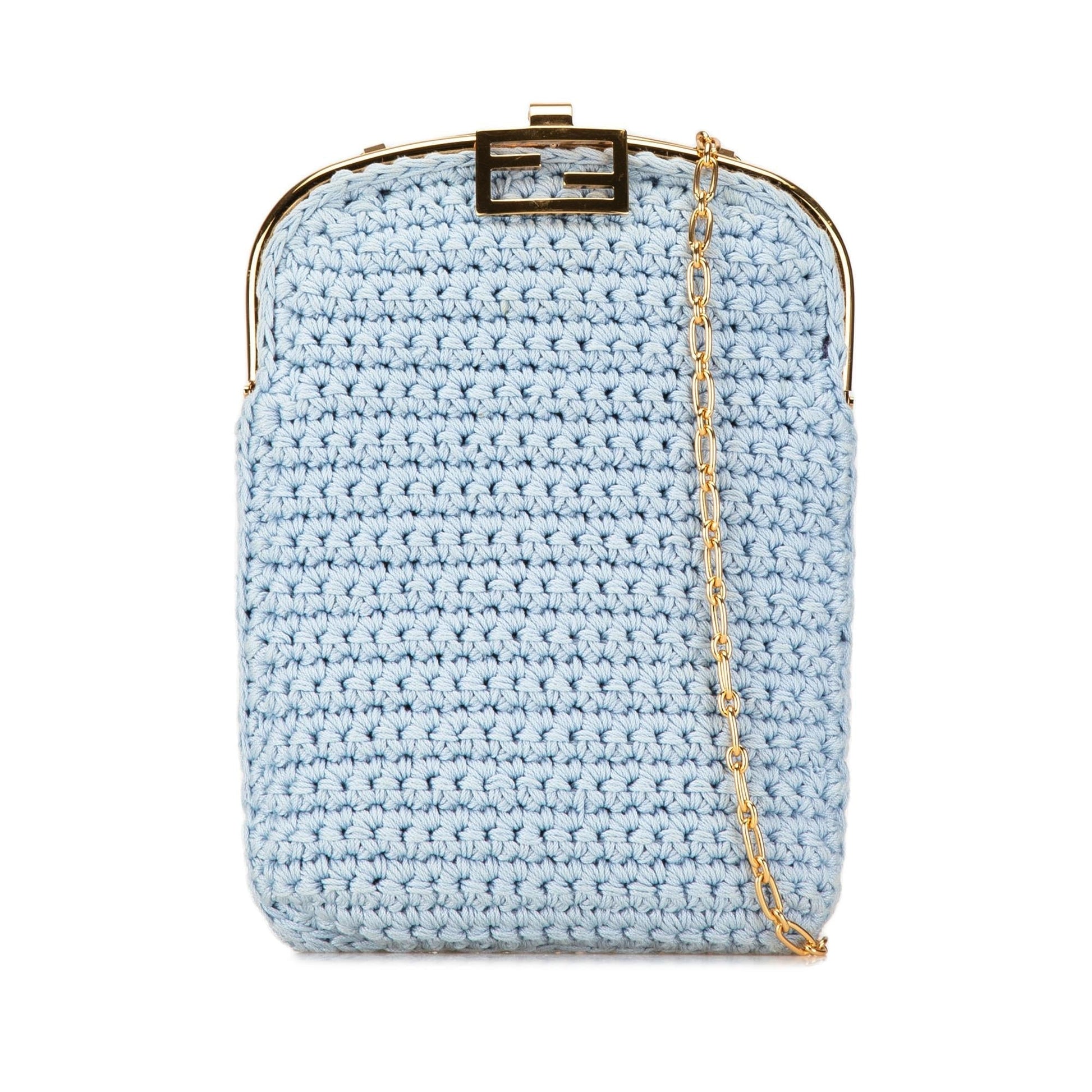 Fendi Crochet Baguette Phone Bag Shg Mmcvjm Shoulder Bag
