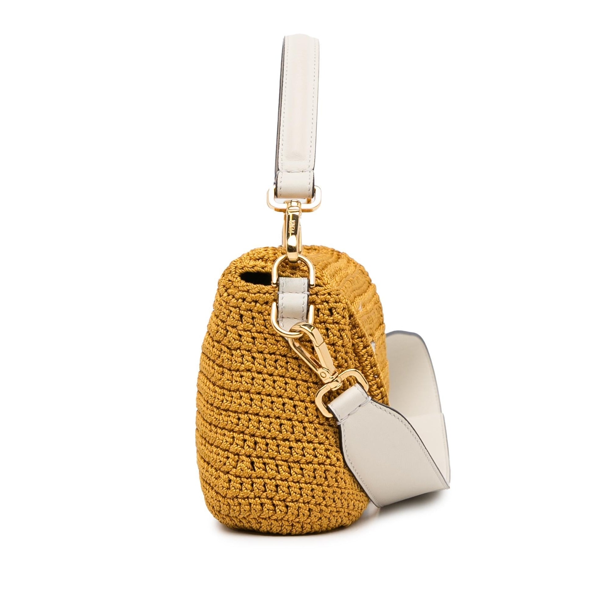 Fendi Crochet Baguette Satchel Shg Qh4Feg Raffia Satchel Bag