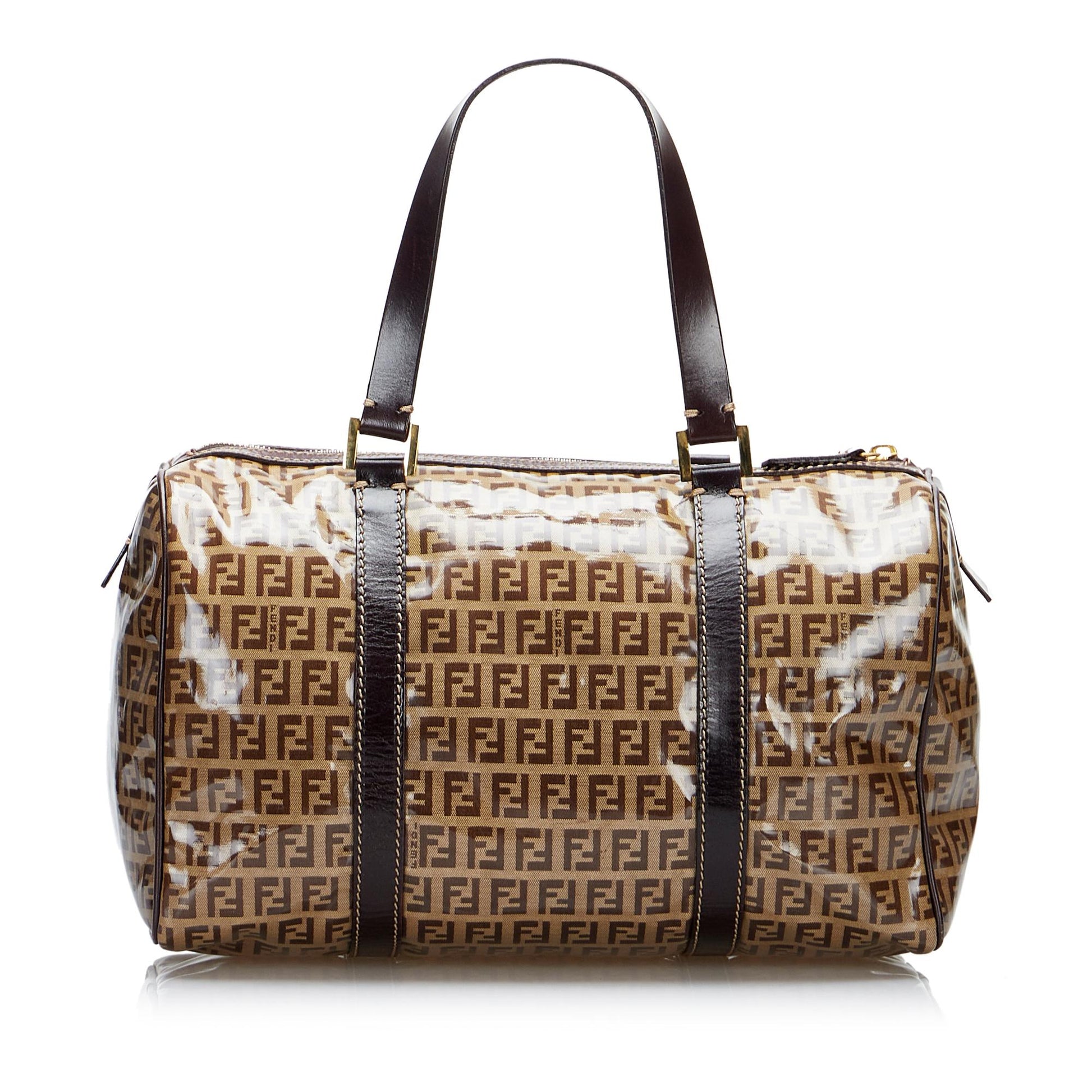 Fendi Crystal Zucchino Boston Bag Shg Mmemkw Satchel Bag