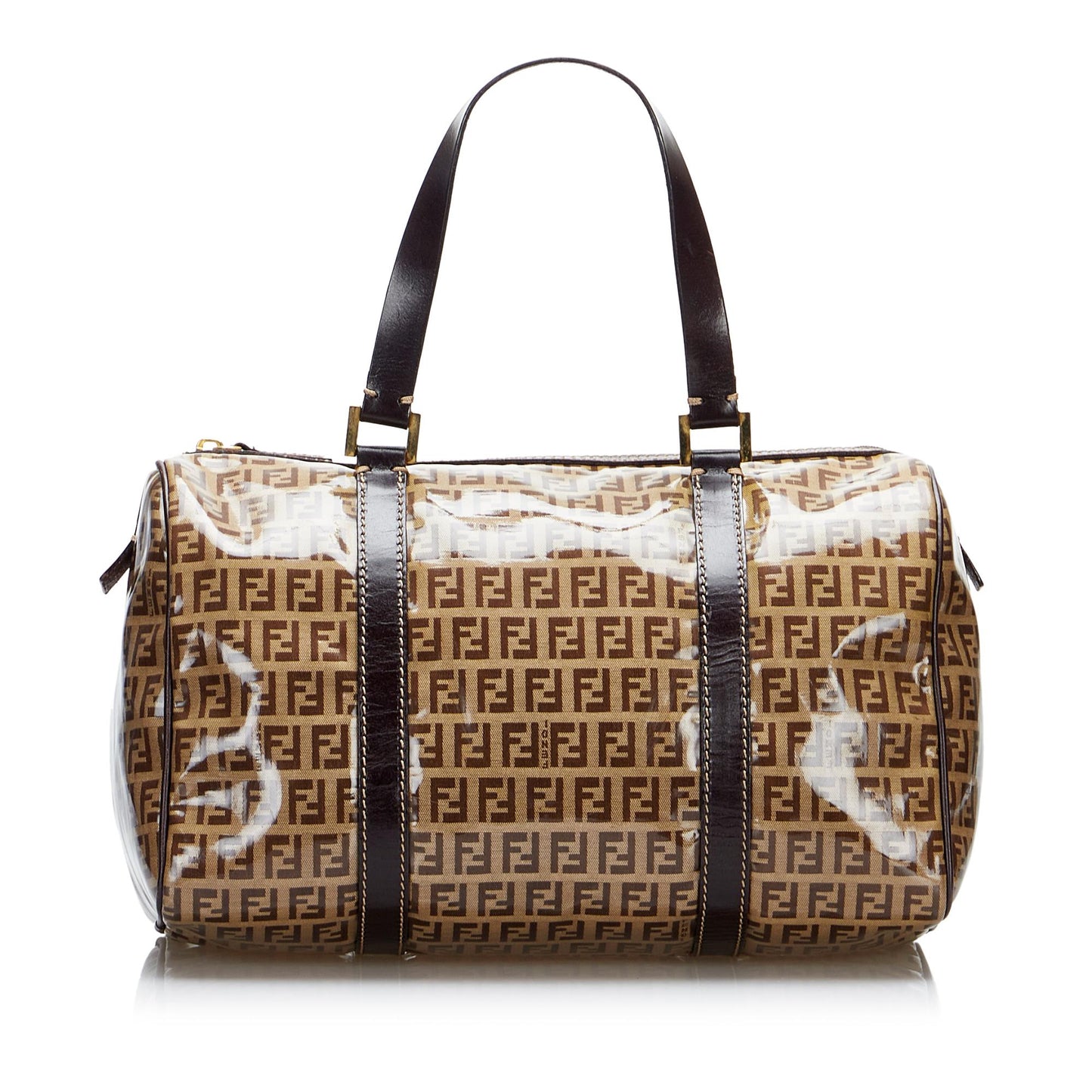 Fendi Crystal Zucchino Boston Bag Shg Mmemkw Satchel Bag