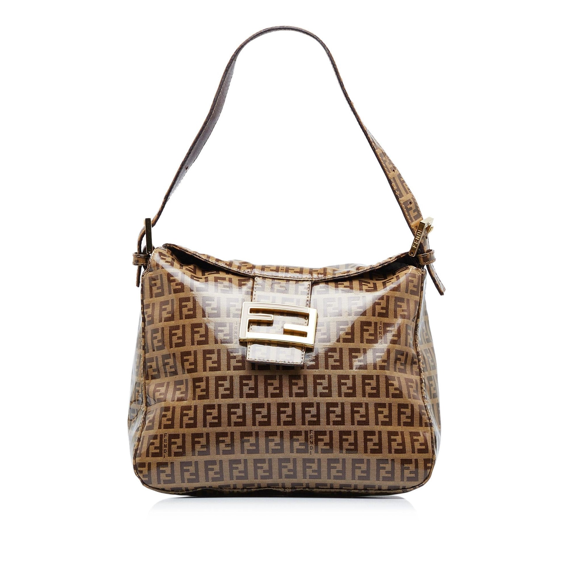 Fendi Crystal Zucchino Double Shg 1Vzlv1 Shoulder Bag Flap