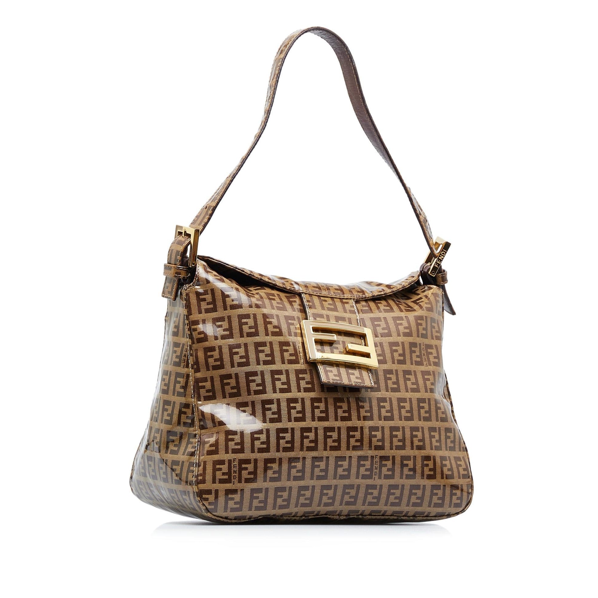 Fendi Crystal Zucchino Double Shg 1Vzlv1 Shoulder Bag Flap