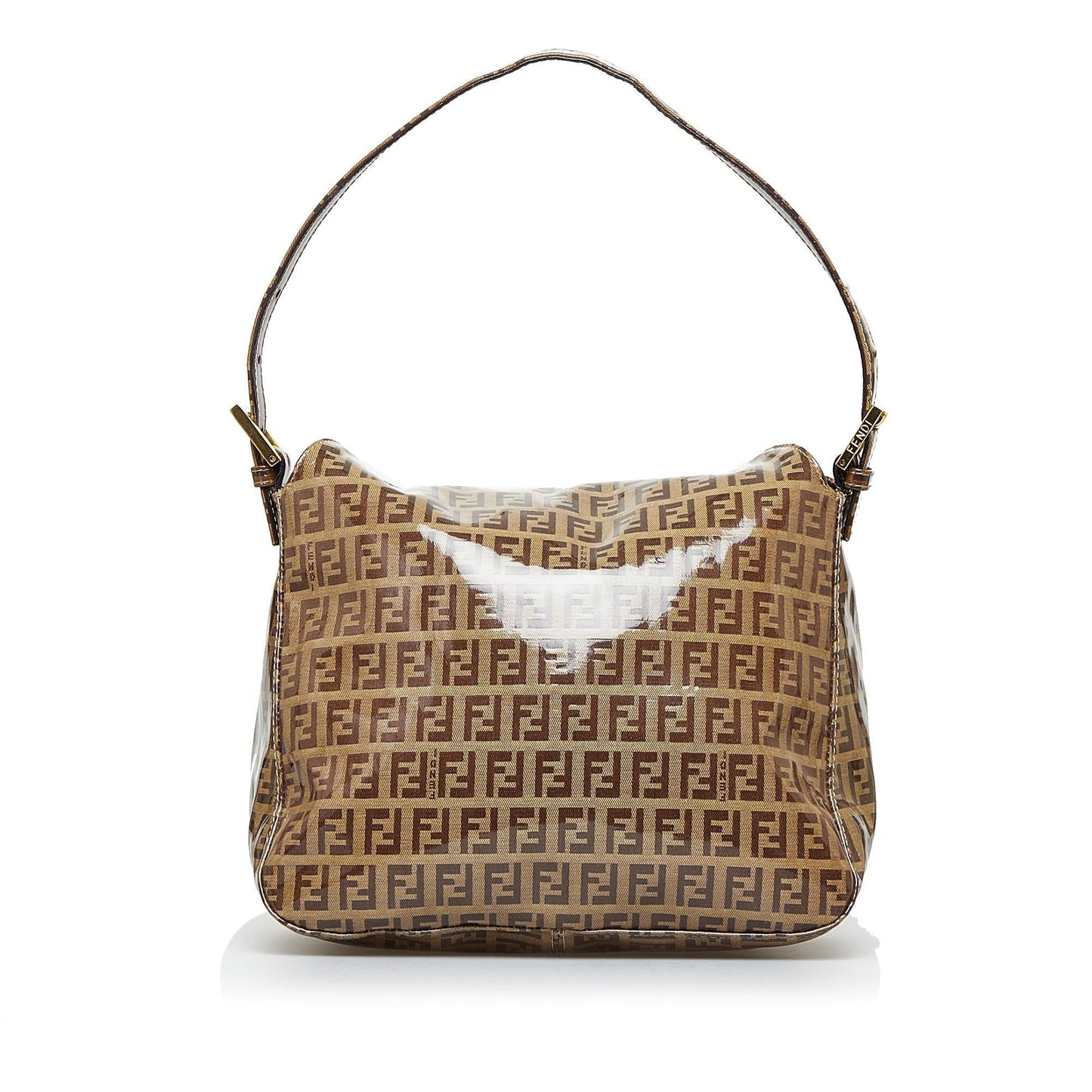 Fendi Crystal Zucchino Doulbe Shg Yosyey Handbag Flap Travel Bag