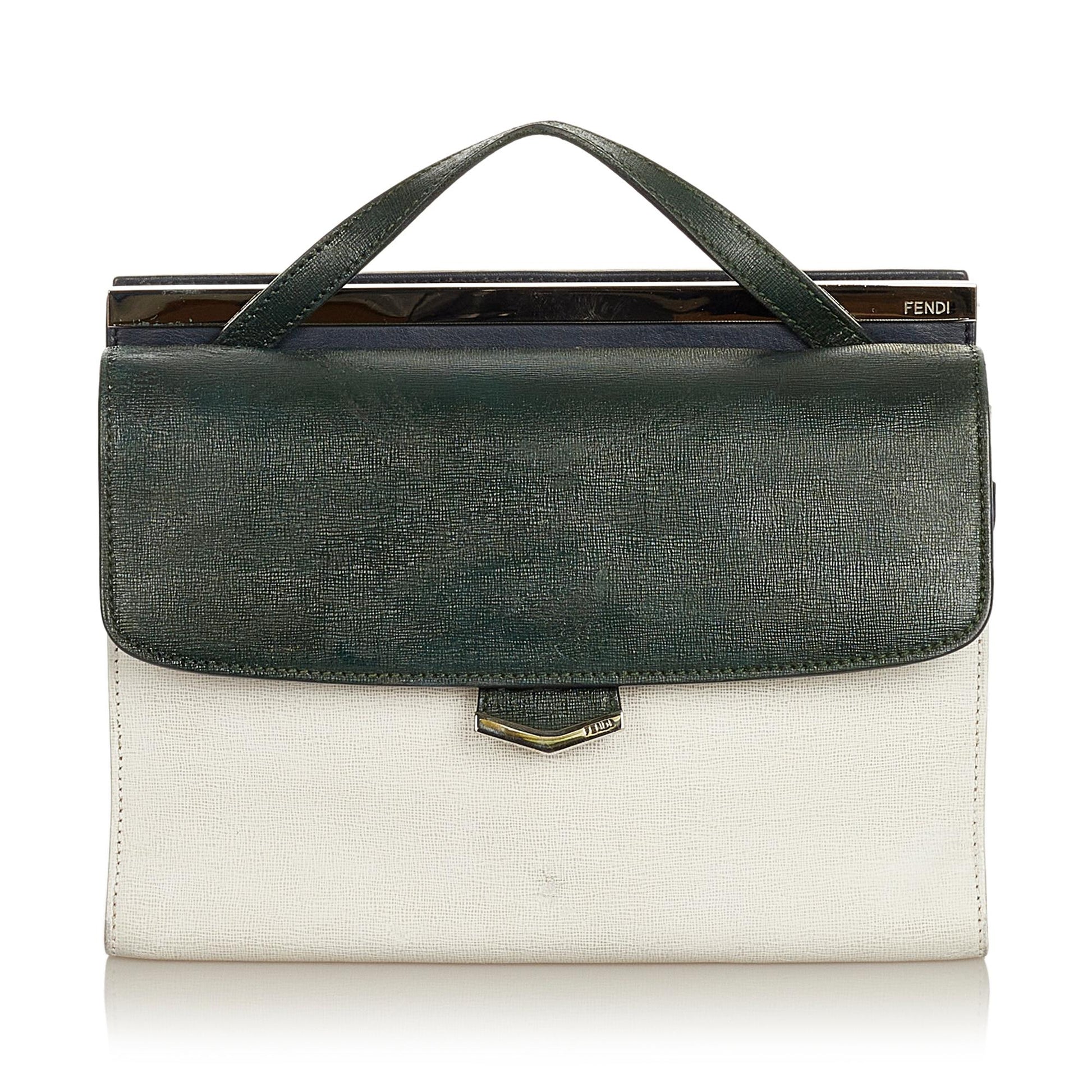 Fendi Demi Jour Satchel Shg Leather Satchel Bag