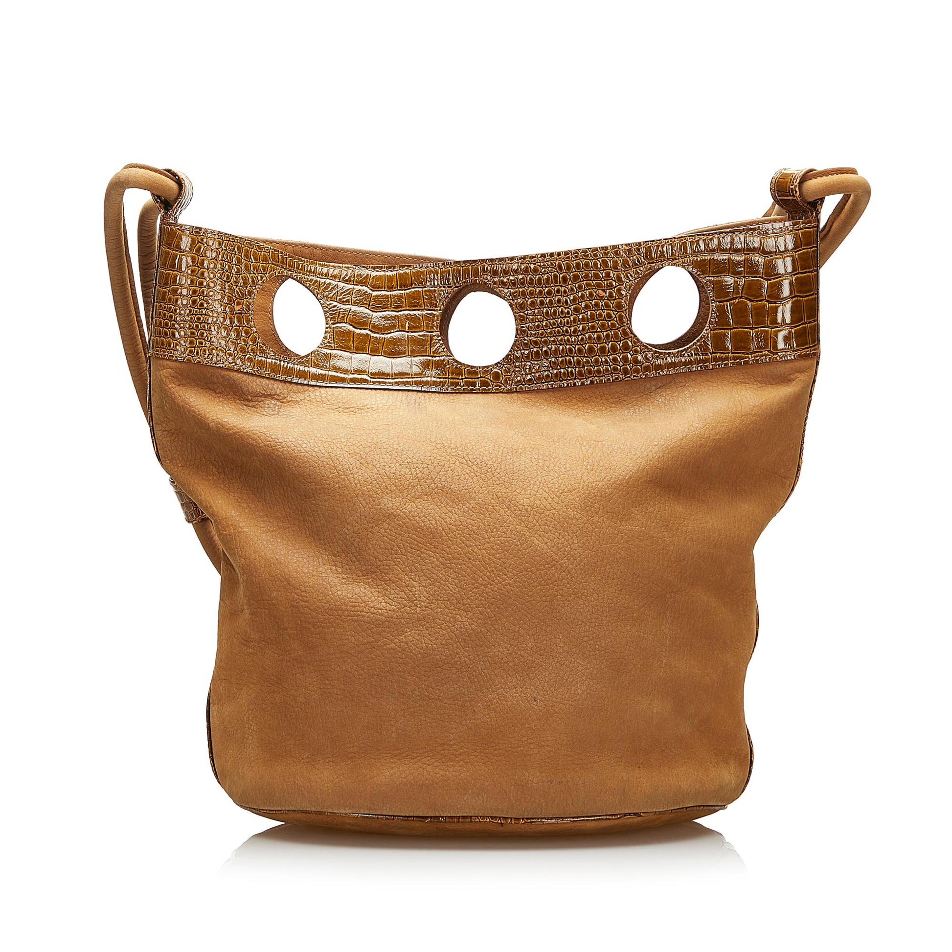 Fendi Bag Shg Embossed Bucket Shoulder Bag