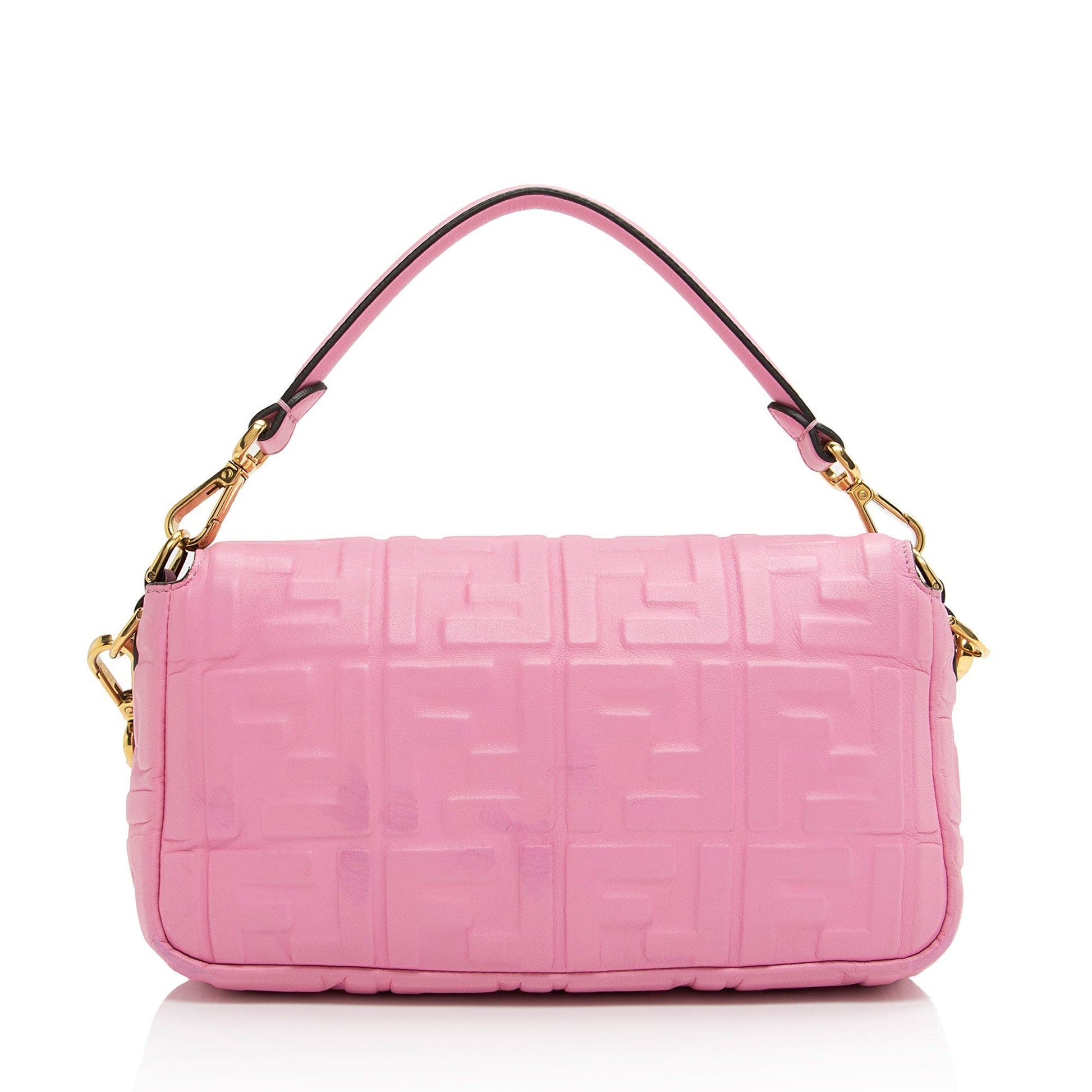 Fendi Ff Baguette Shoulder Bag Shf Nc63Ja Leather Embossed