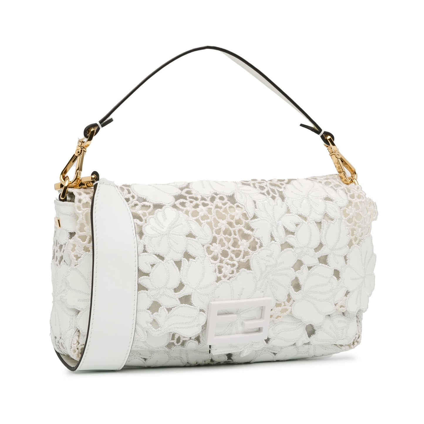 Fendi Lace Baguette Satchel Shg Id9Gxu Embroidered Satchel Bag