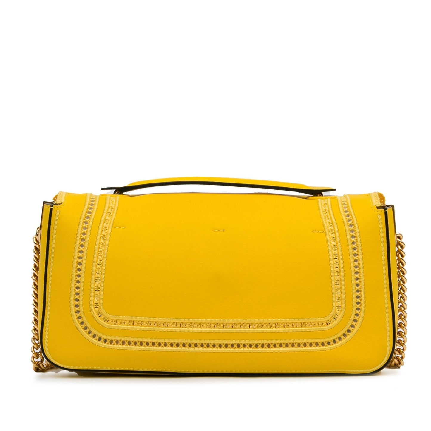 Fendi Lace Baguette Shg 4Htojz Shoulder Bag Chain Embroidered