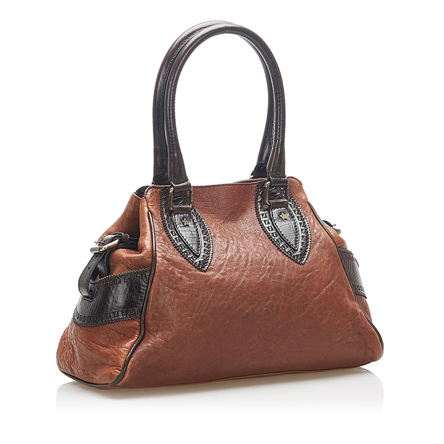 Fendi Etniko Handbag Shg Leather Satchel Bag Handbag Shg 22354