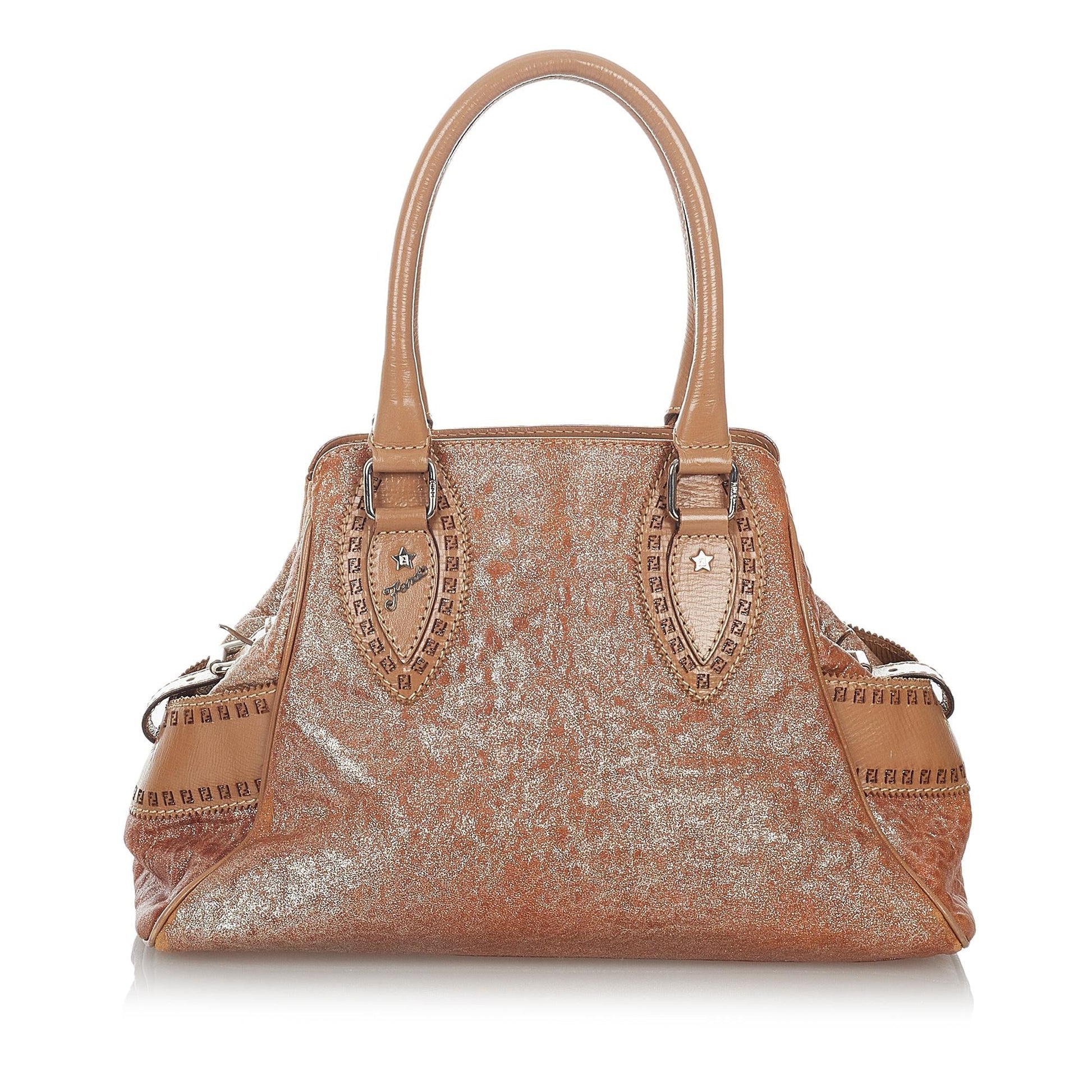 Fendi Etniko Handbag Shg Leather Satchel Bag Handbag Shg 26890