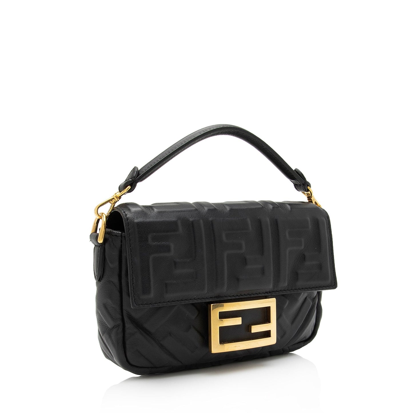 Fendi Ff Baguette Shoulder Bag Shf St6Lpg Mini Embossed