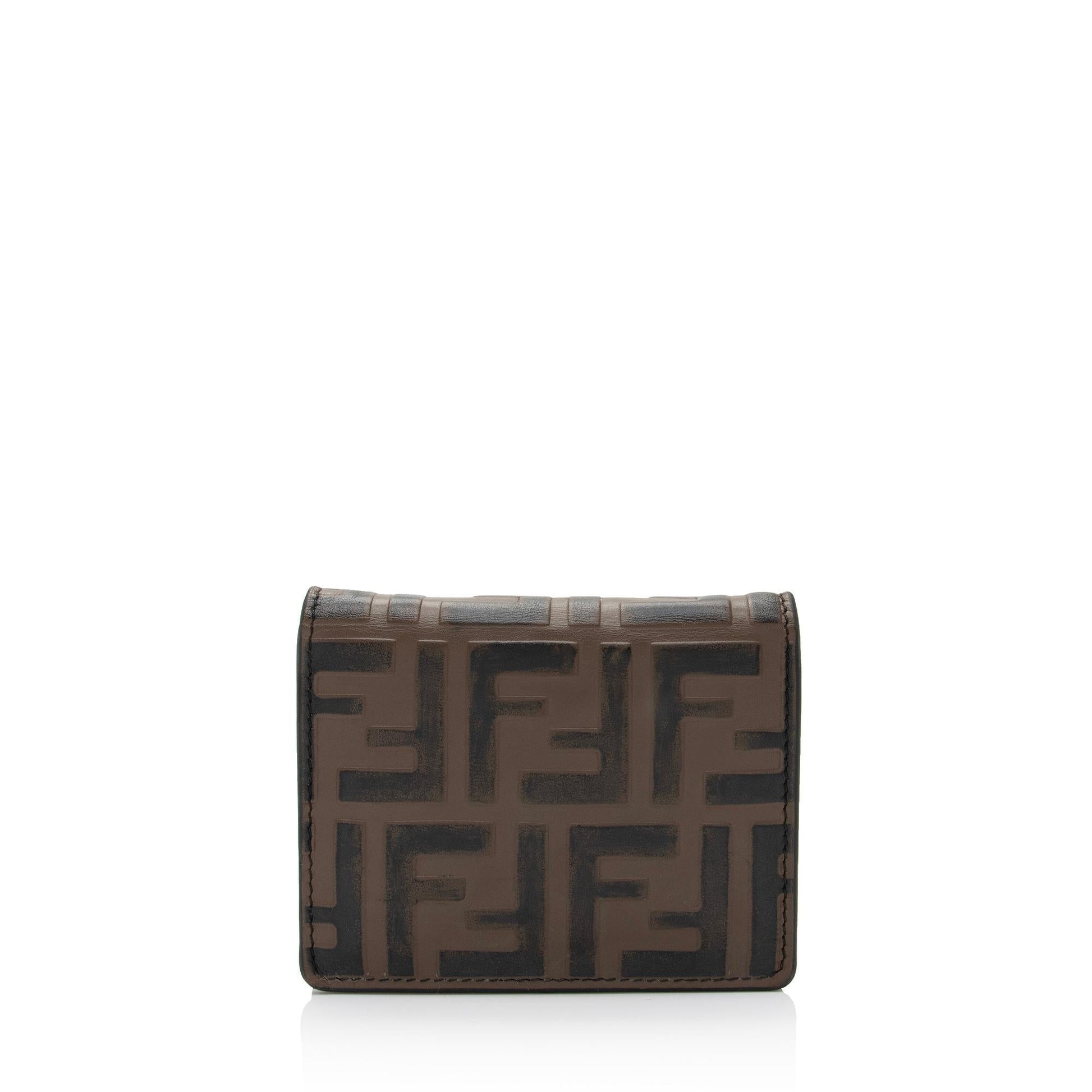 Fendi Ff Crossbody Bag Shf Nzatln Mini Embossed