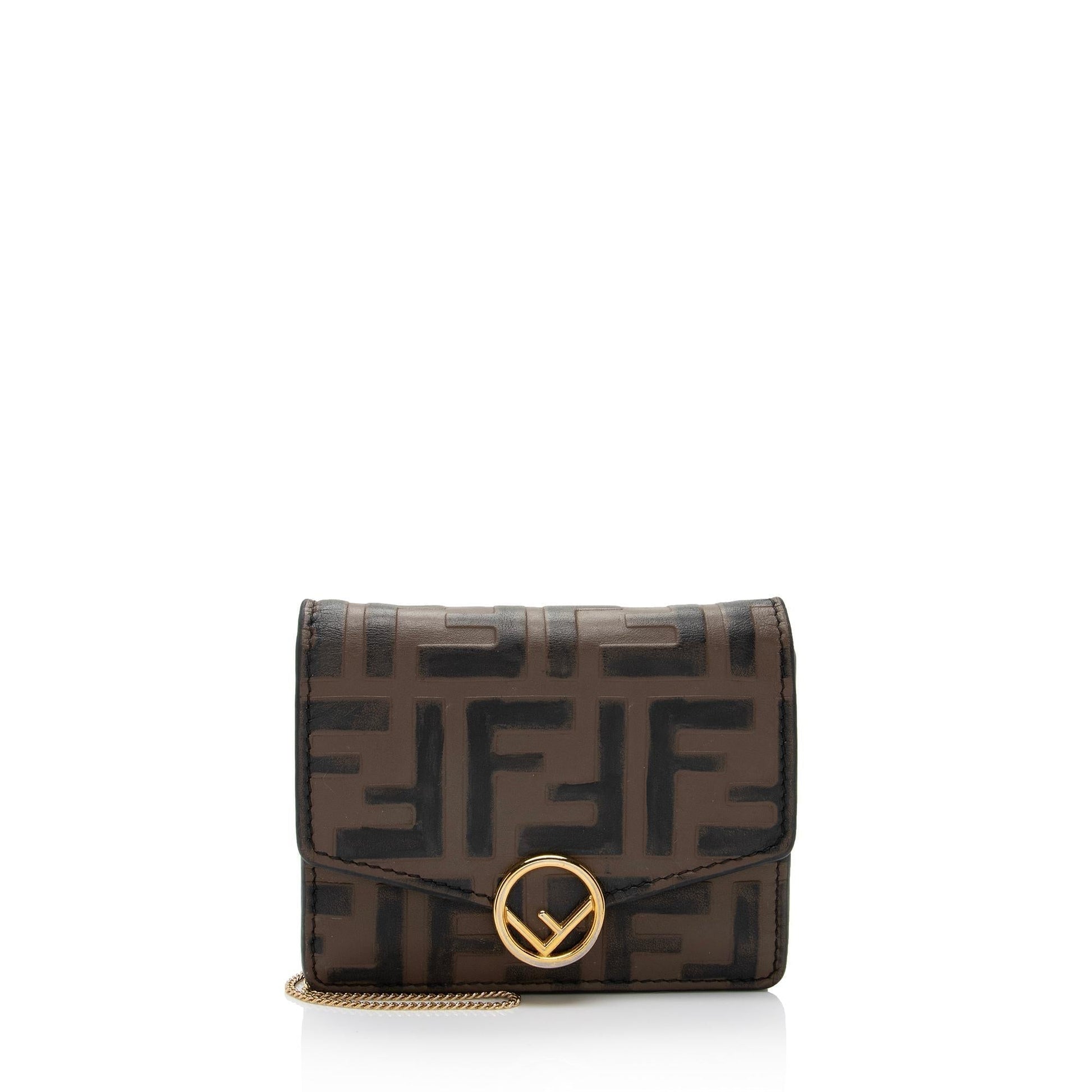 Fendi Ff Crossbody Bag Shf Nzatln Mini Embossed