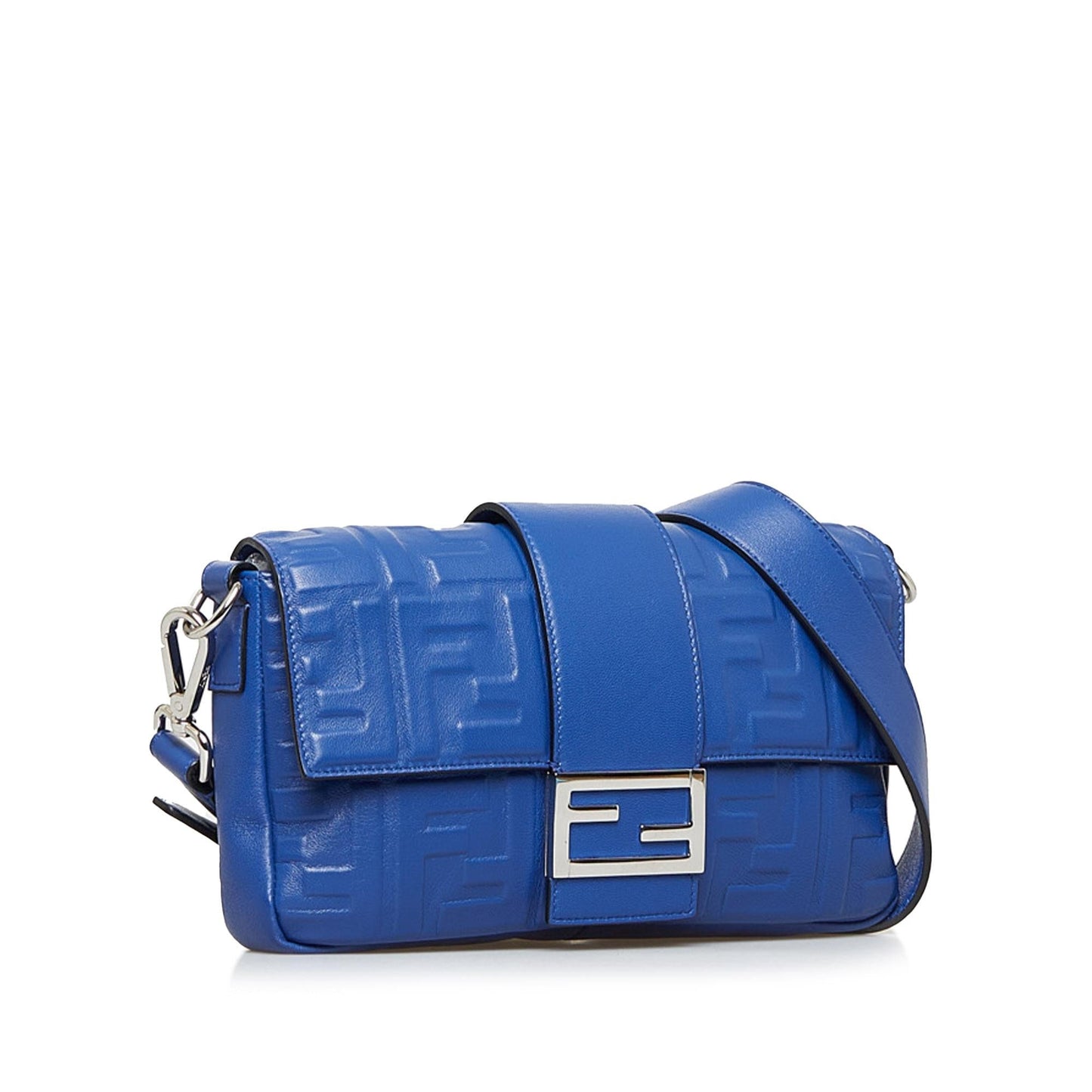 Fendi Ff Baguette Shg P97Pm4 Satchel Bag Embossed