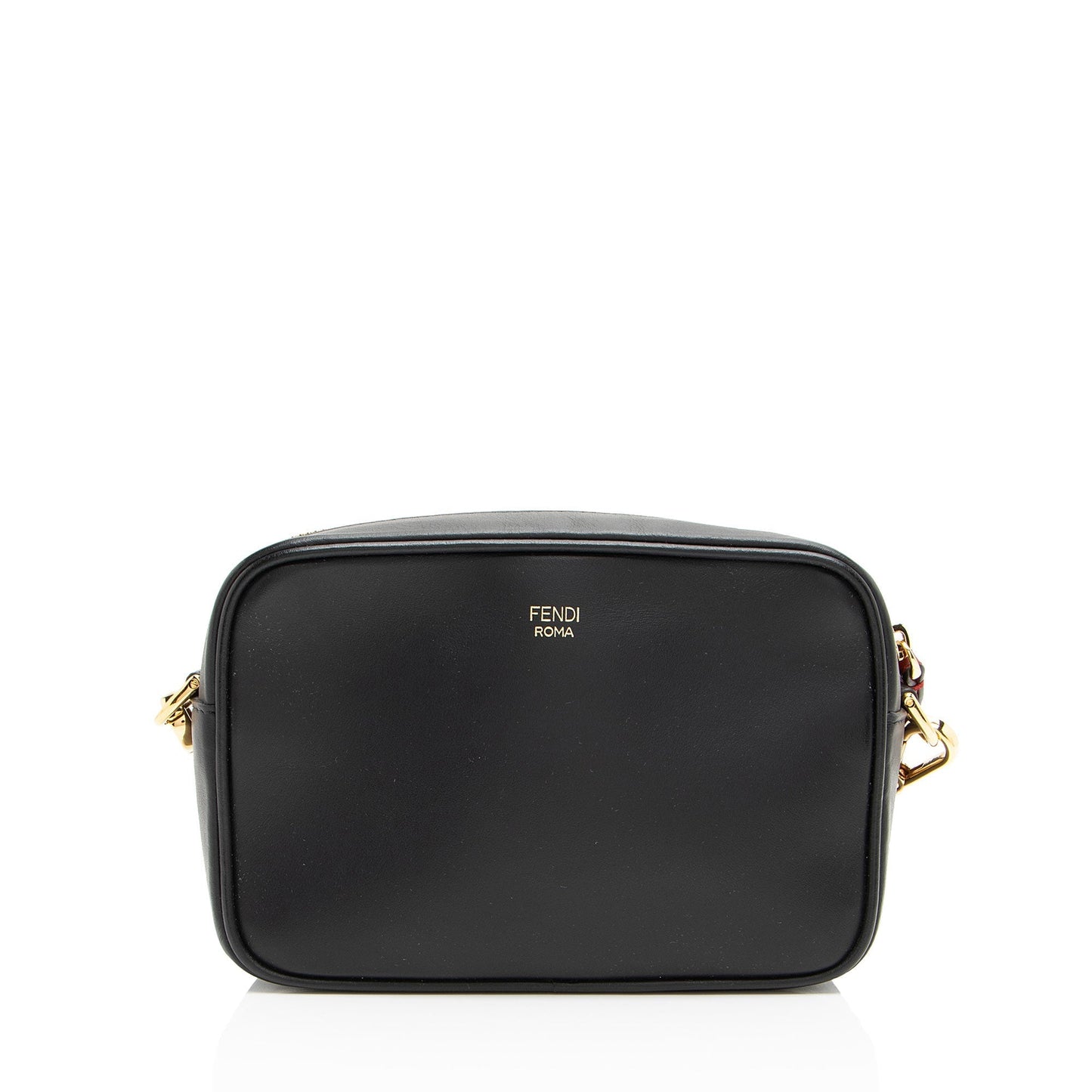 Fendi Ff Calfskin Camera Bag Mini Embossed Crossbody Bag
