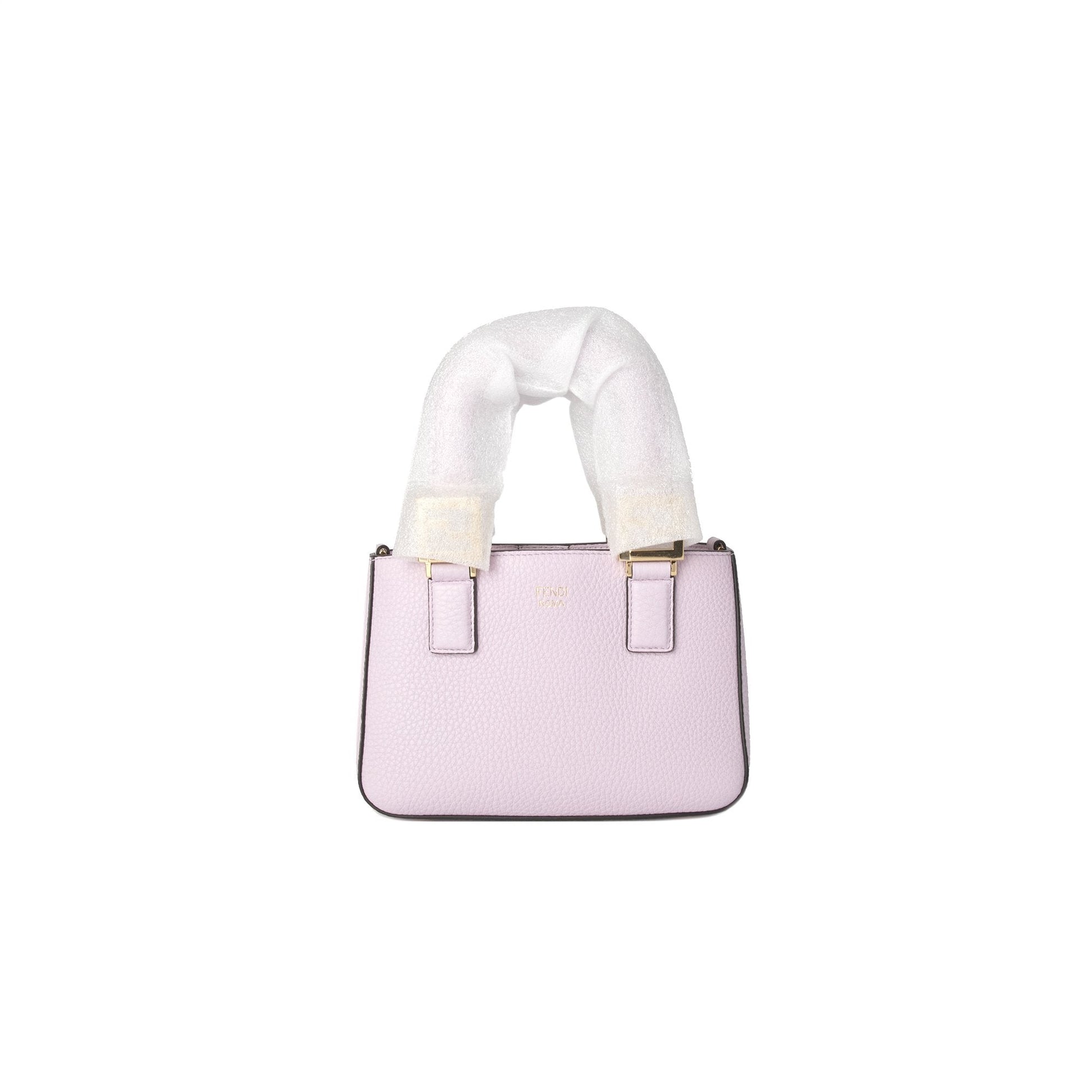 Fendi Ff Tote Leather Mini Tote Bag