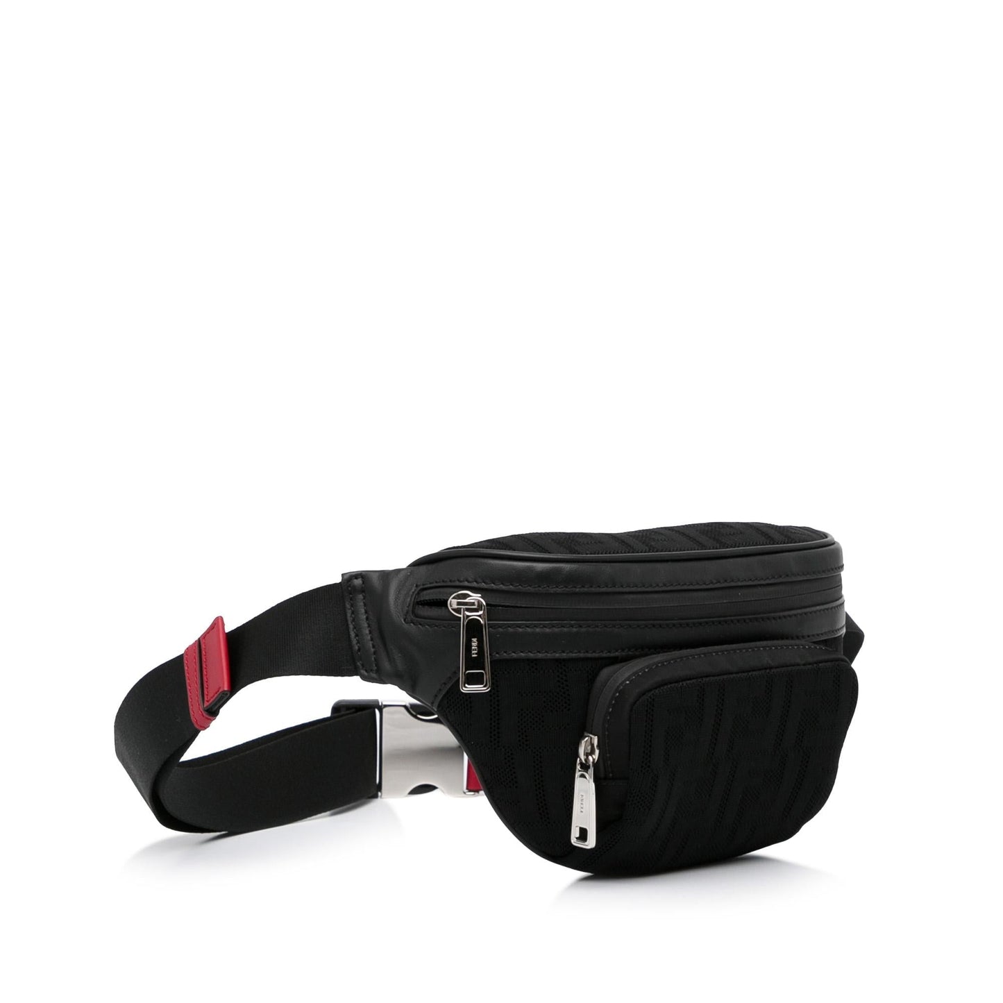 Fendi Ff Neoprene Grace Perforated Pocket Belt Bag Shg Vitello