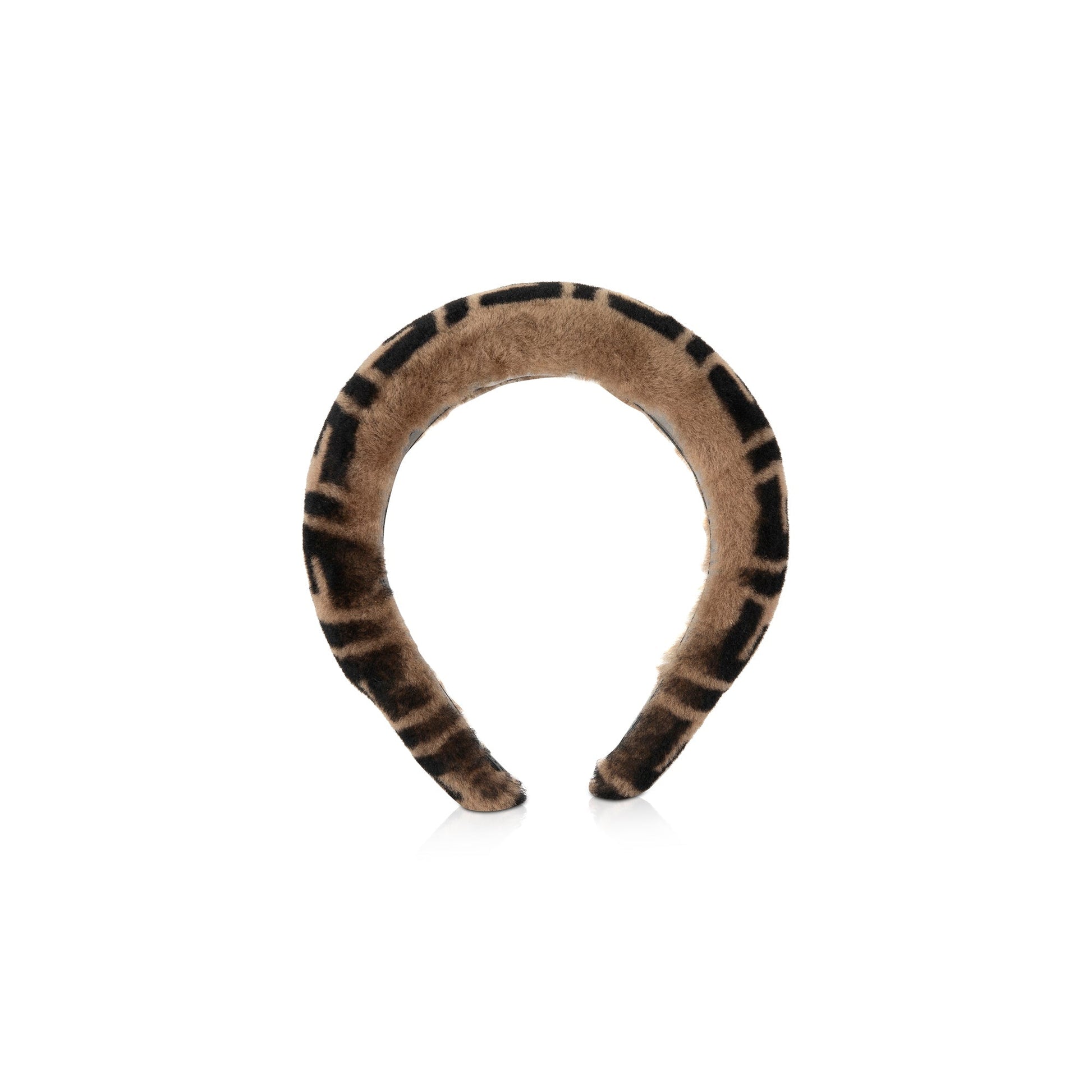 Fendi Ff Shearling Hair Band Travel Bag