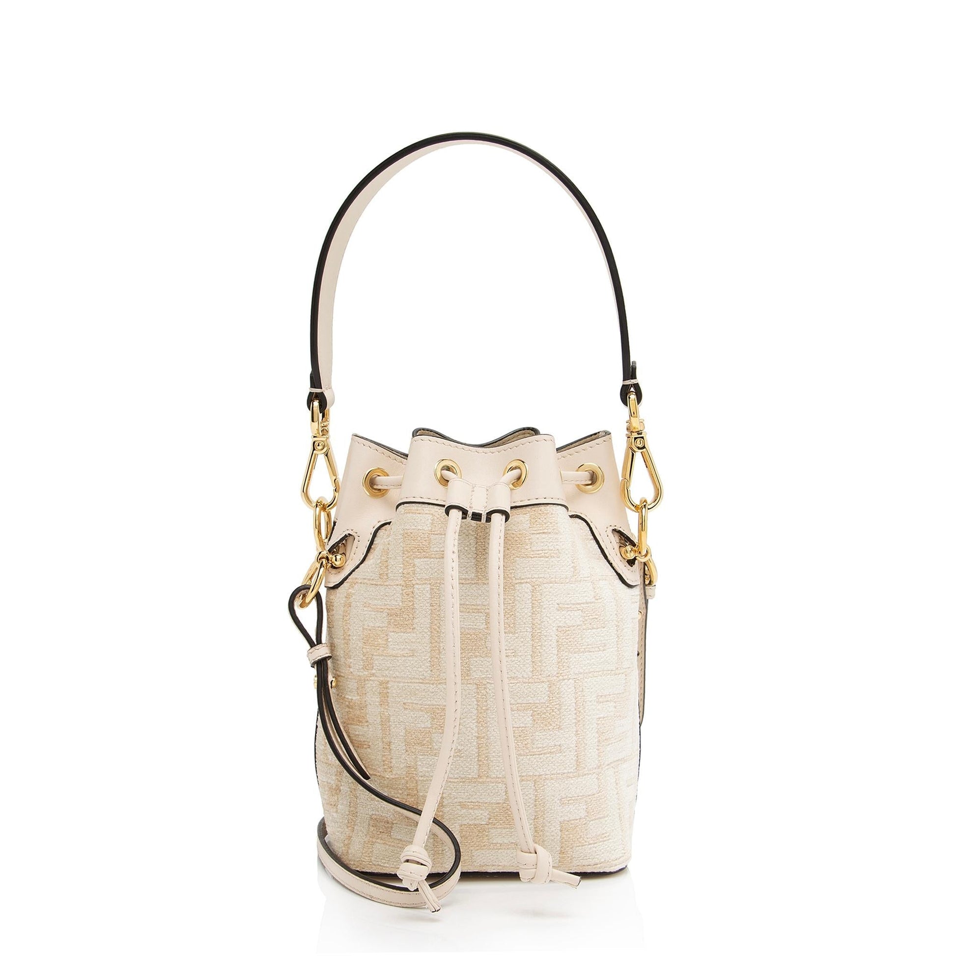 Fendi Ff Tapestry Mon Tresor Bag Shf Ghsmgt Mini Bucket Crossbody Bag