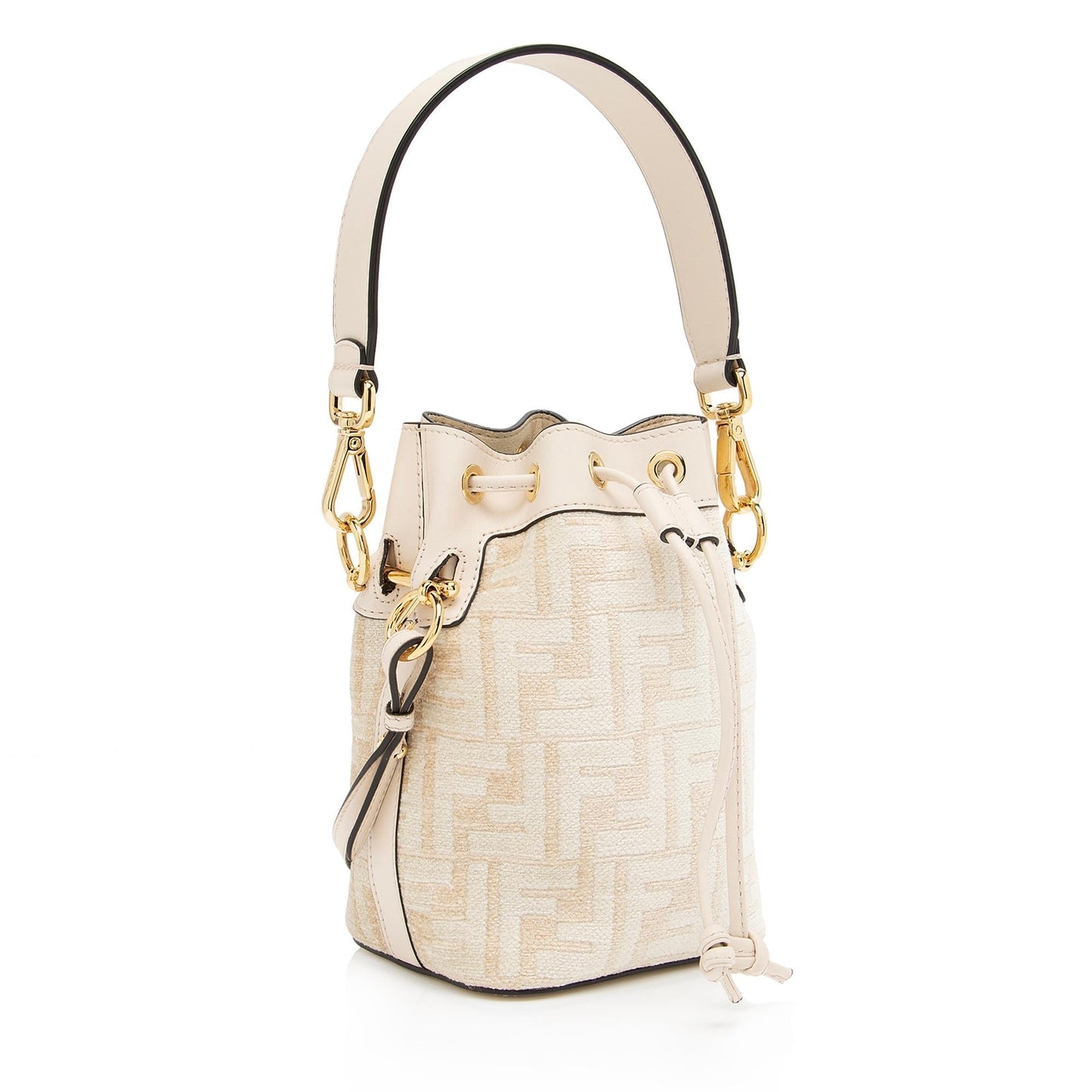 Fendi Ff Tapestry Mon Tresor Bag Shf Ghsmgt Mini Bucket Crossbody Bag