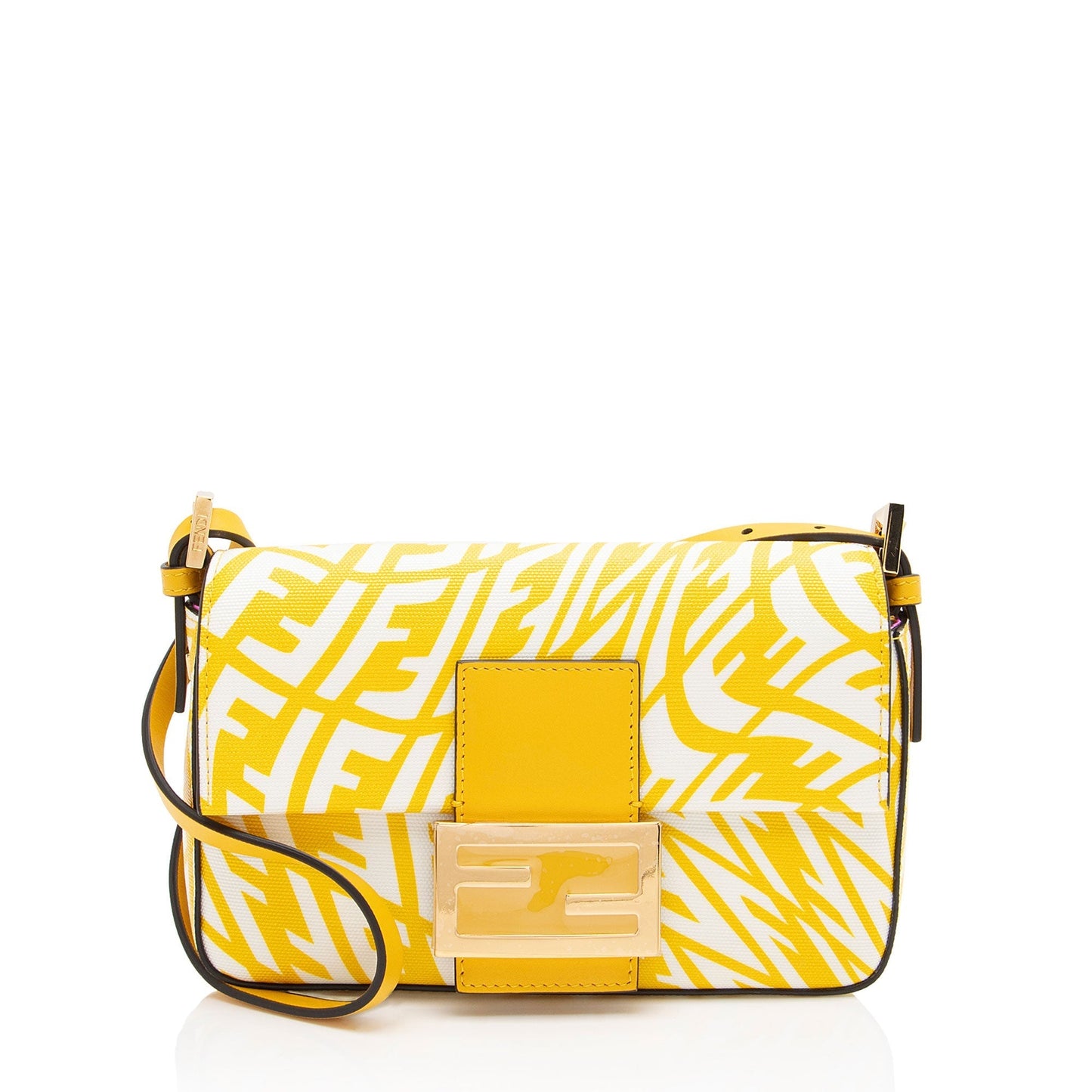 Fendi Sara Coleman Ff Vertigo Baguette Shoulder Bag Leather Mini