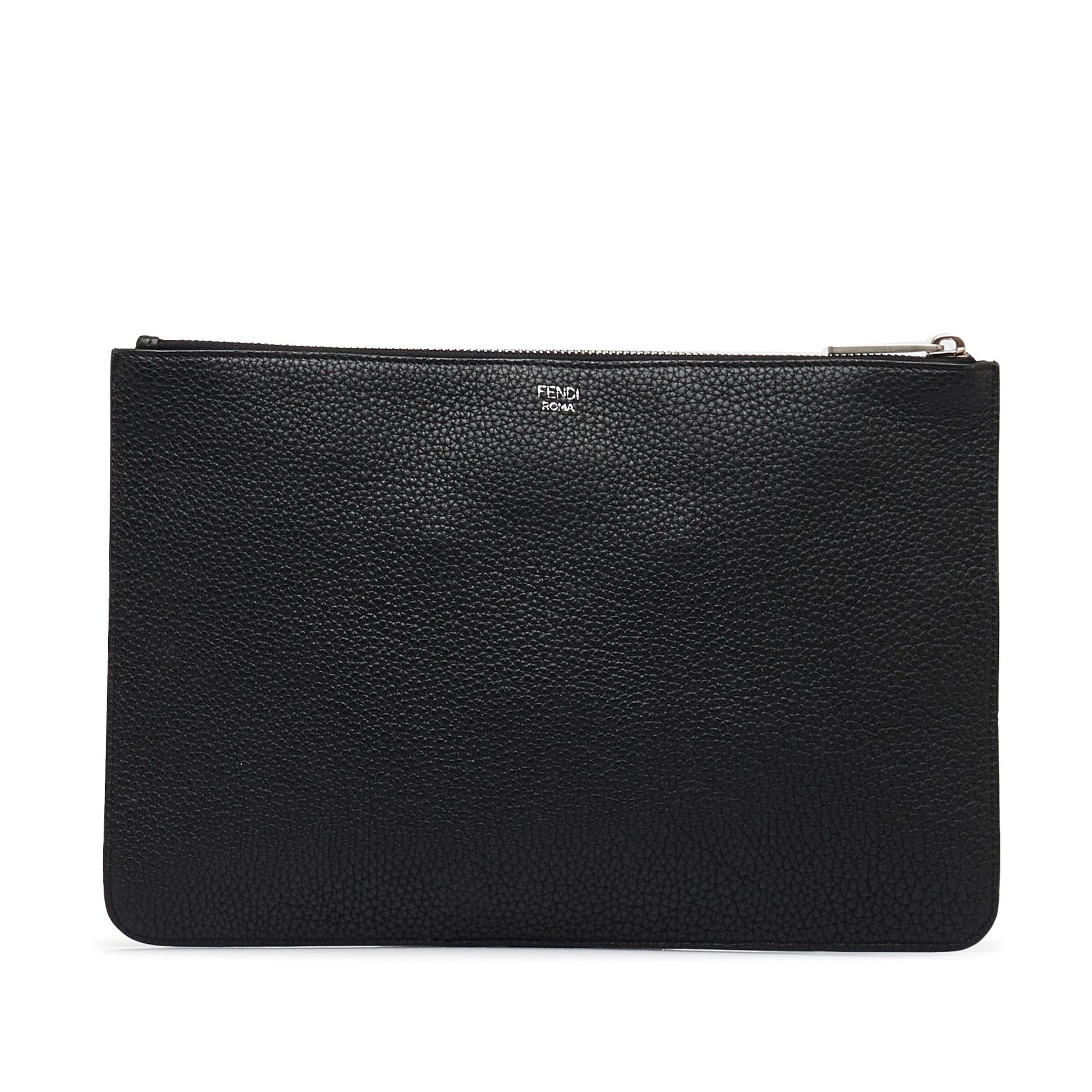 Fendi Faces Clutch Shg S4Asdx Zip Clutch Bag