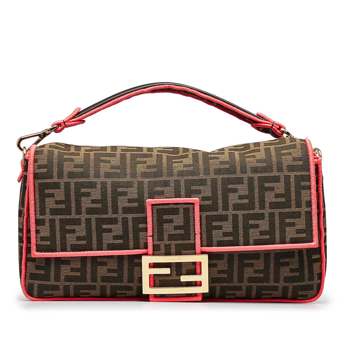 Fendi Zucca Beguette Satchel Bag