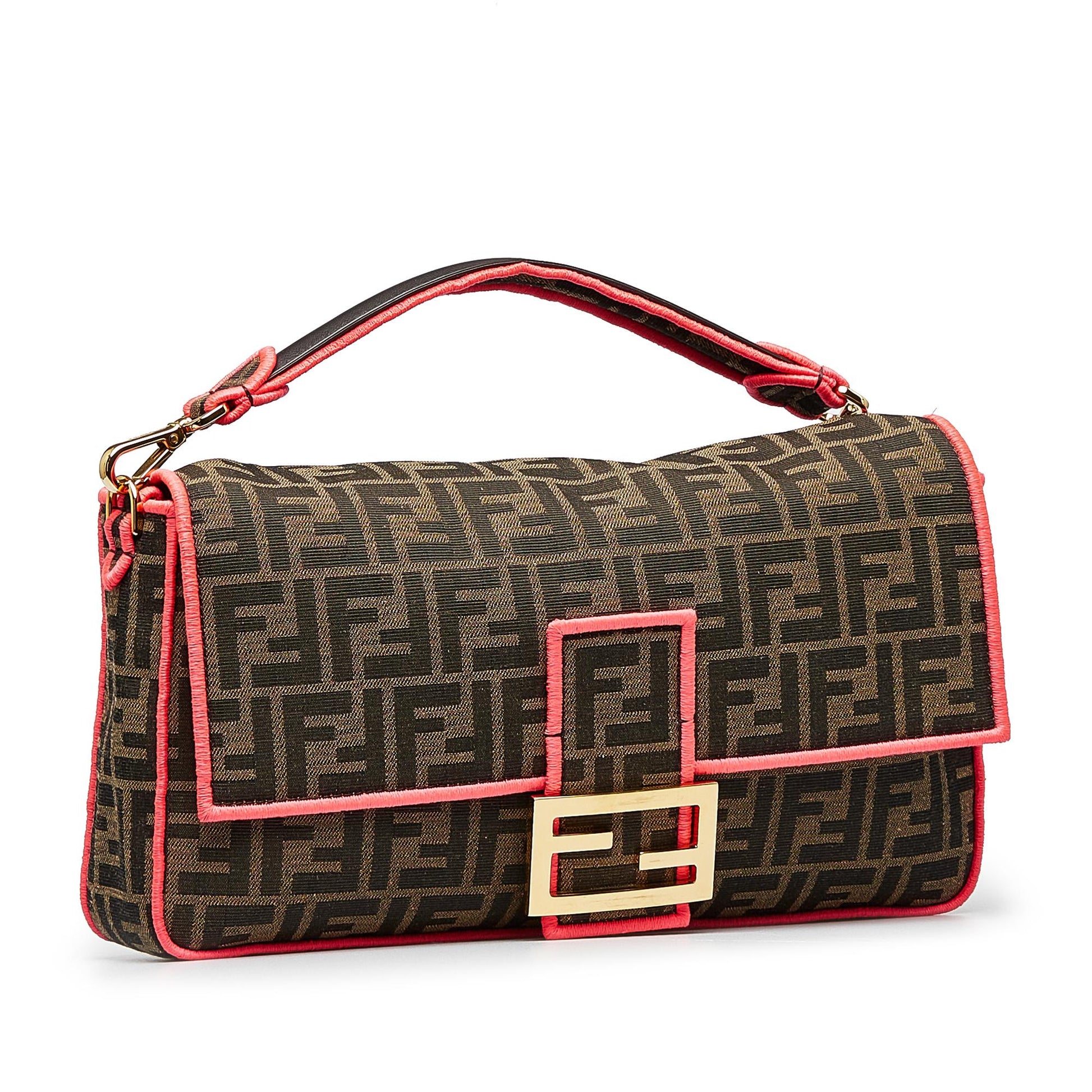 Fendi Zucca Beguette Satchel Bag
