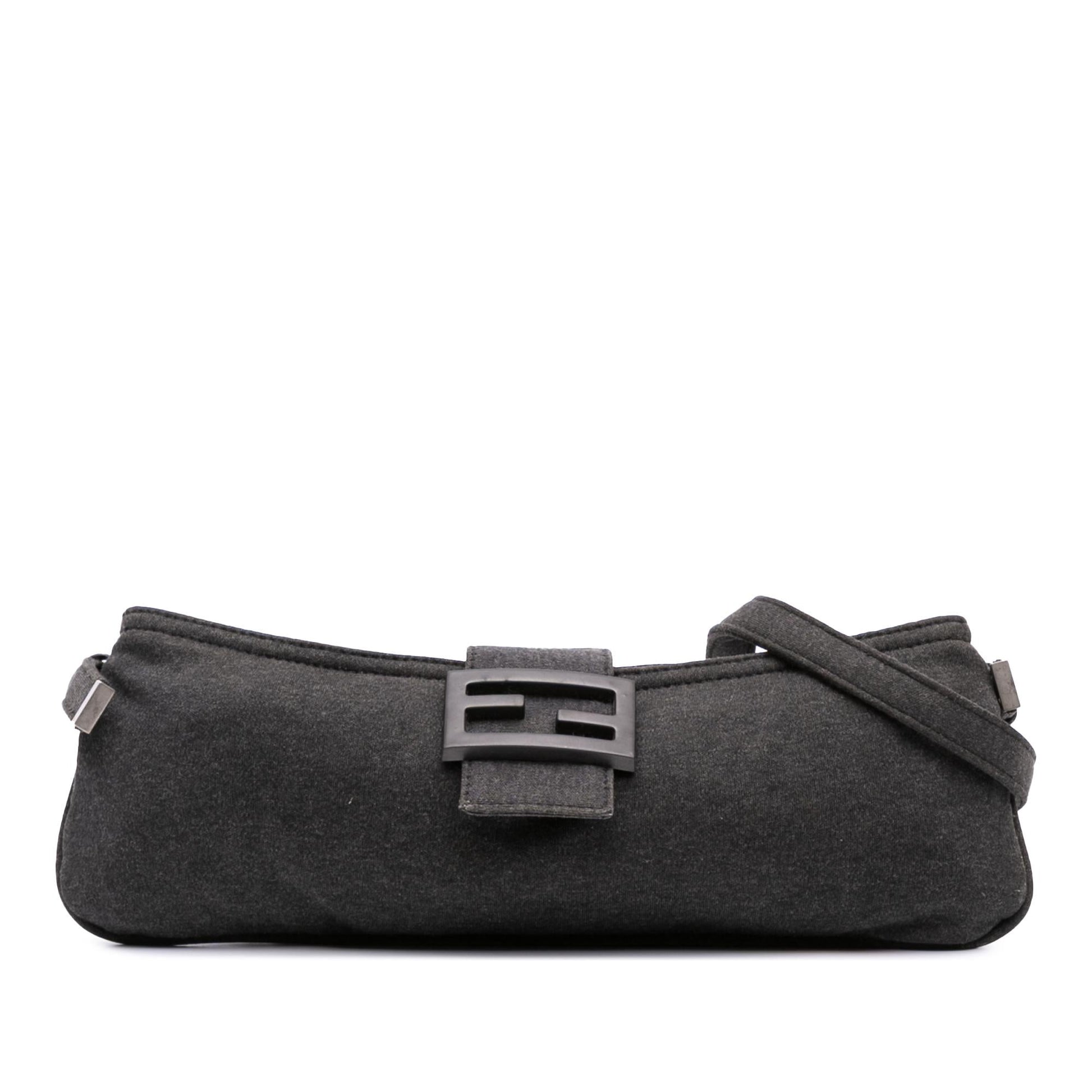 Fendi Jersey Baguette Crossbody Shoulder Bag