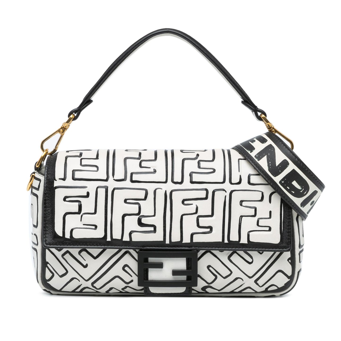 Fendi Joshua Vides California Sky Baguette Satchel Shg Riao8L Medium Embossed Satchel Bag