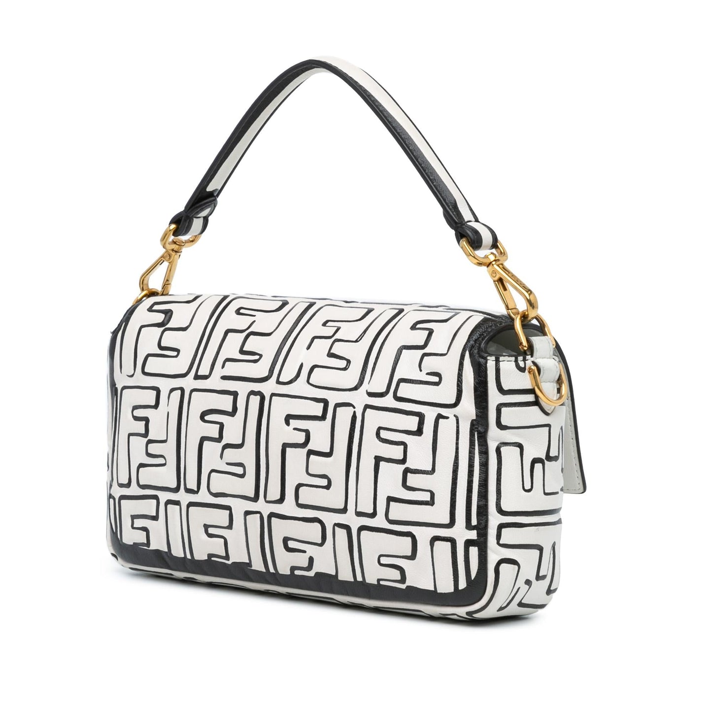 Fendi Joshua Vides California Sky Baguette Satchel Shg Riao8L Medium Embossed Satchel Bag