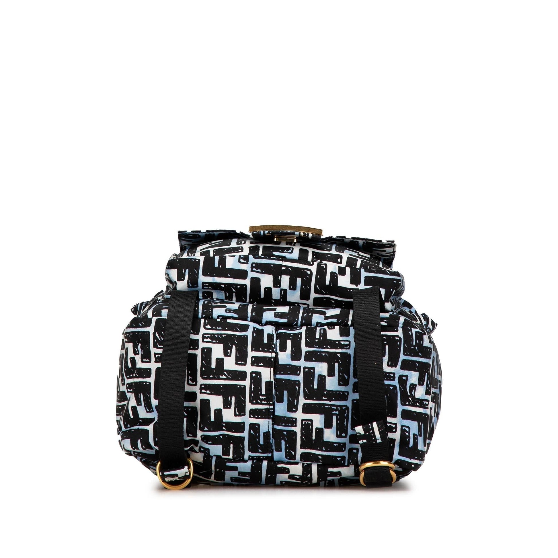Fendi Joshua Vides Baguette Backpack Nylon Small Shoulder Bag