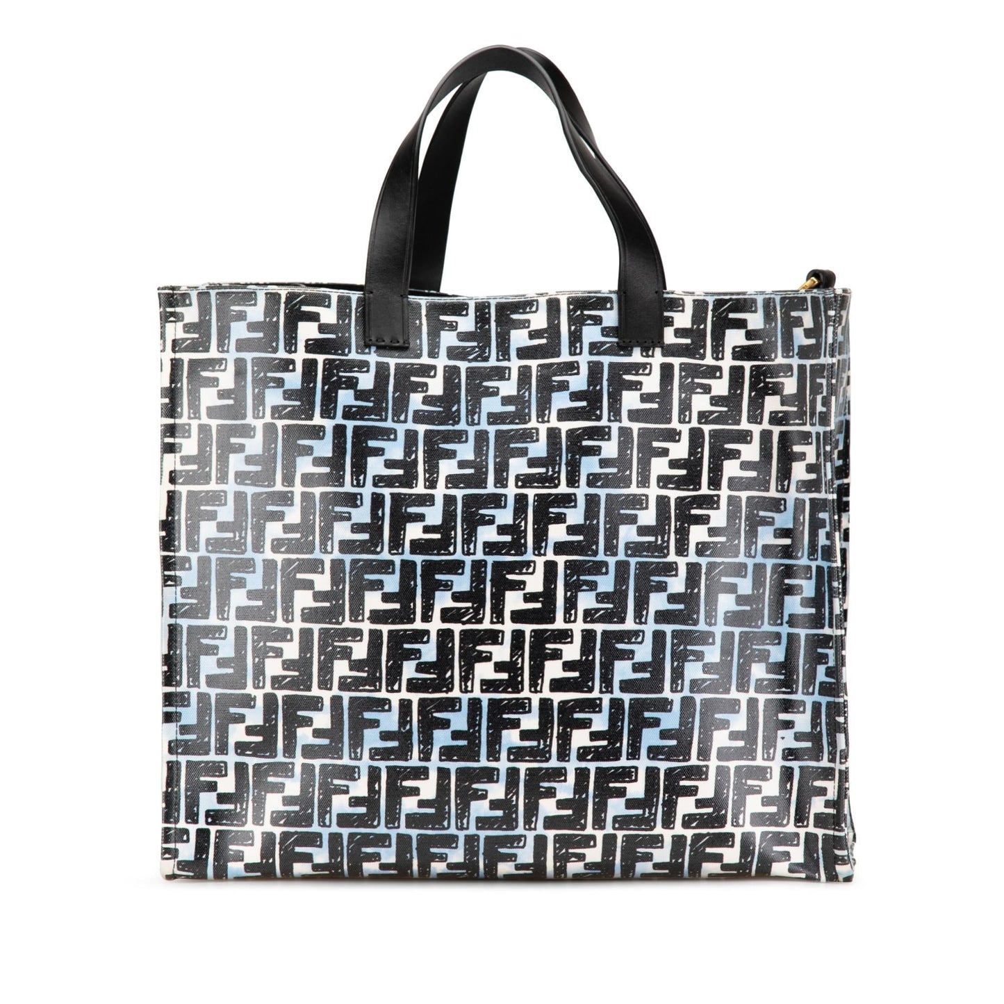 Fendi Joshua Vides Zucca Coated Cloudy Shopper Satchel Canvas Satchel Bag