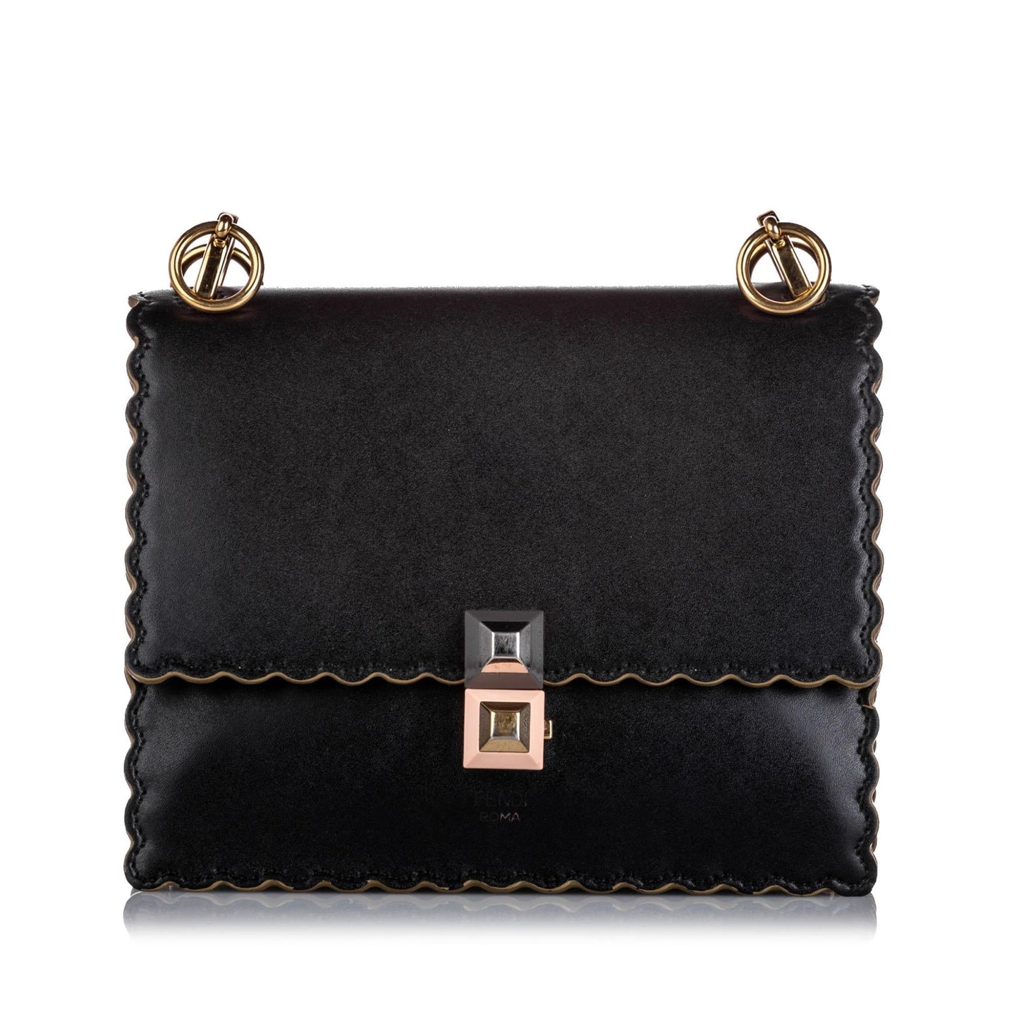 Fendi Kan Shoulder Bag Shg Leather