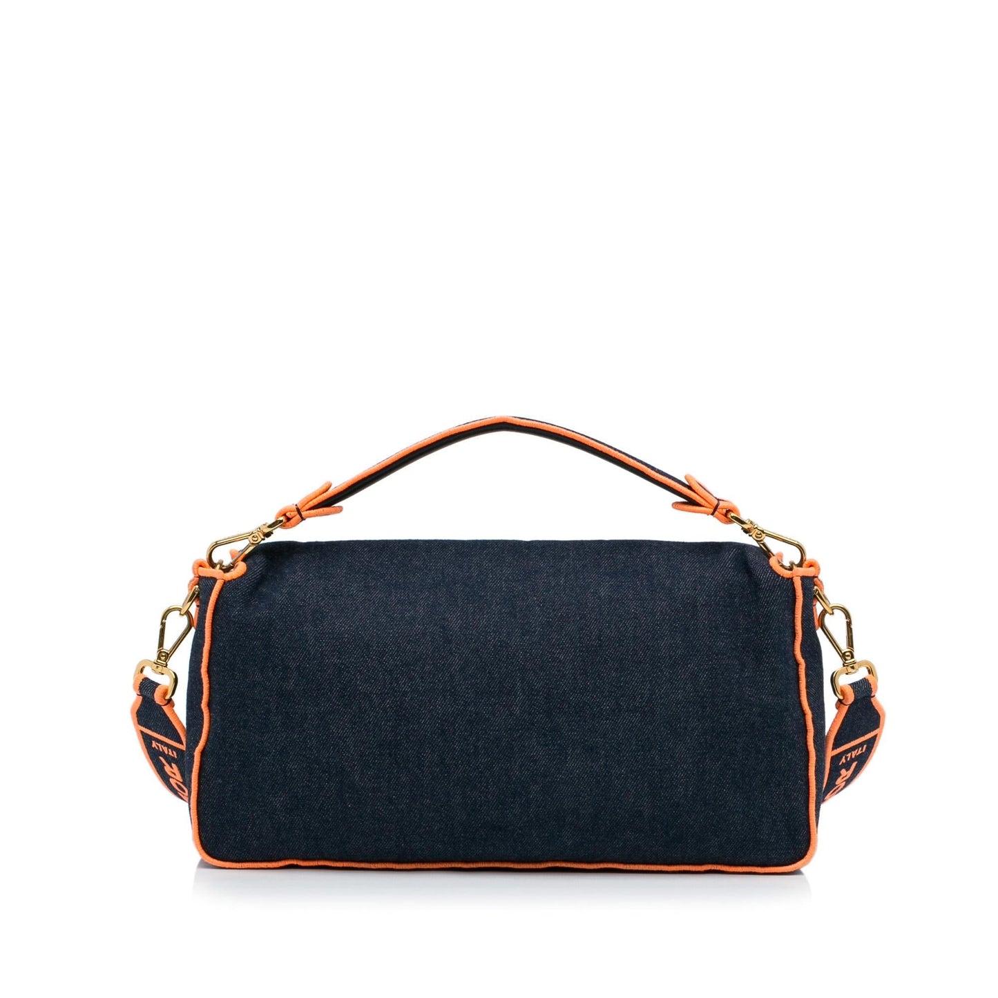 Fendi Baguette Bag Shg Zrijda Denim Large Satchel Bag