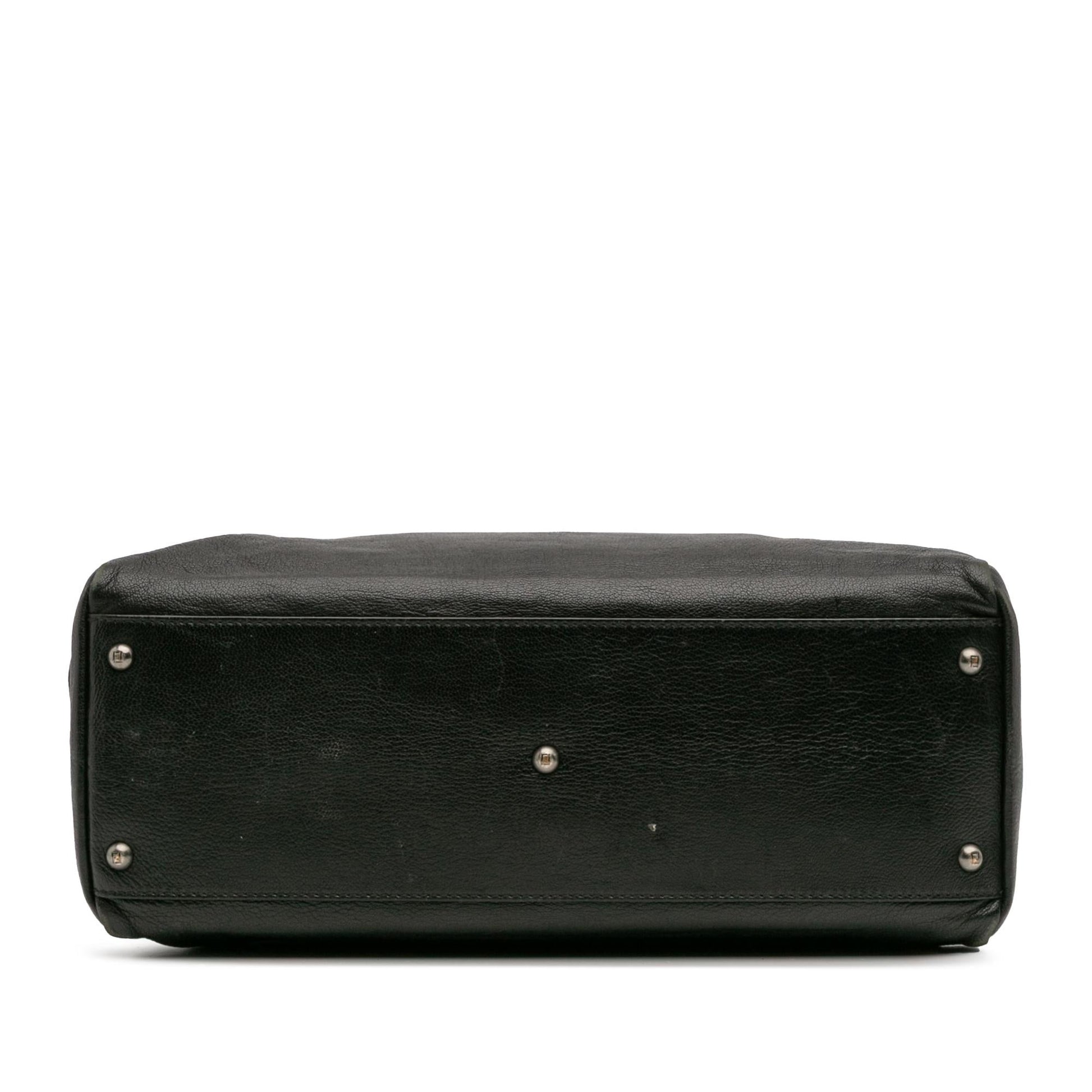 Fendi Goatskin Peekaboo Iconic Satchel Large Satchel Bag